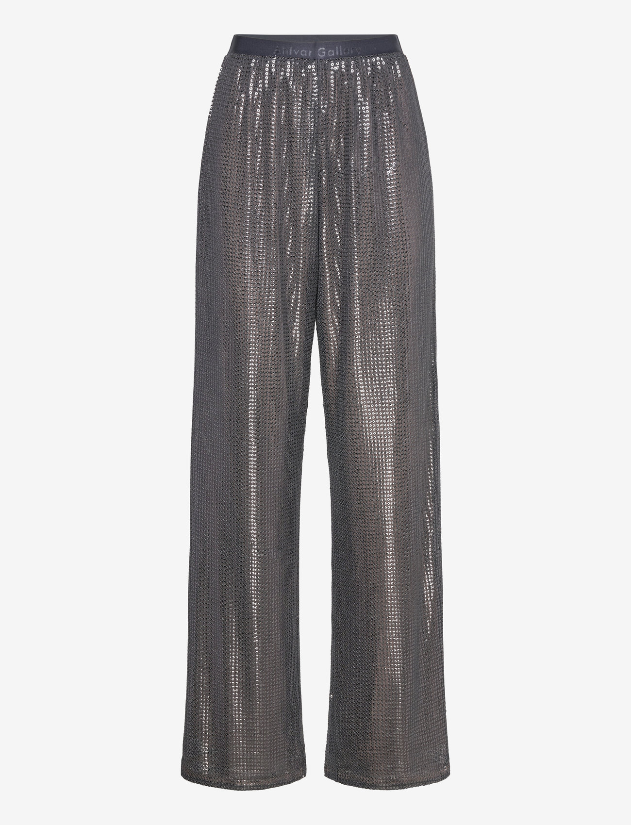 Ahlvar Gallery - Ayla sequin trousers - bukser med lige ben - dark grey - 1