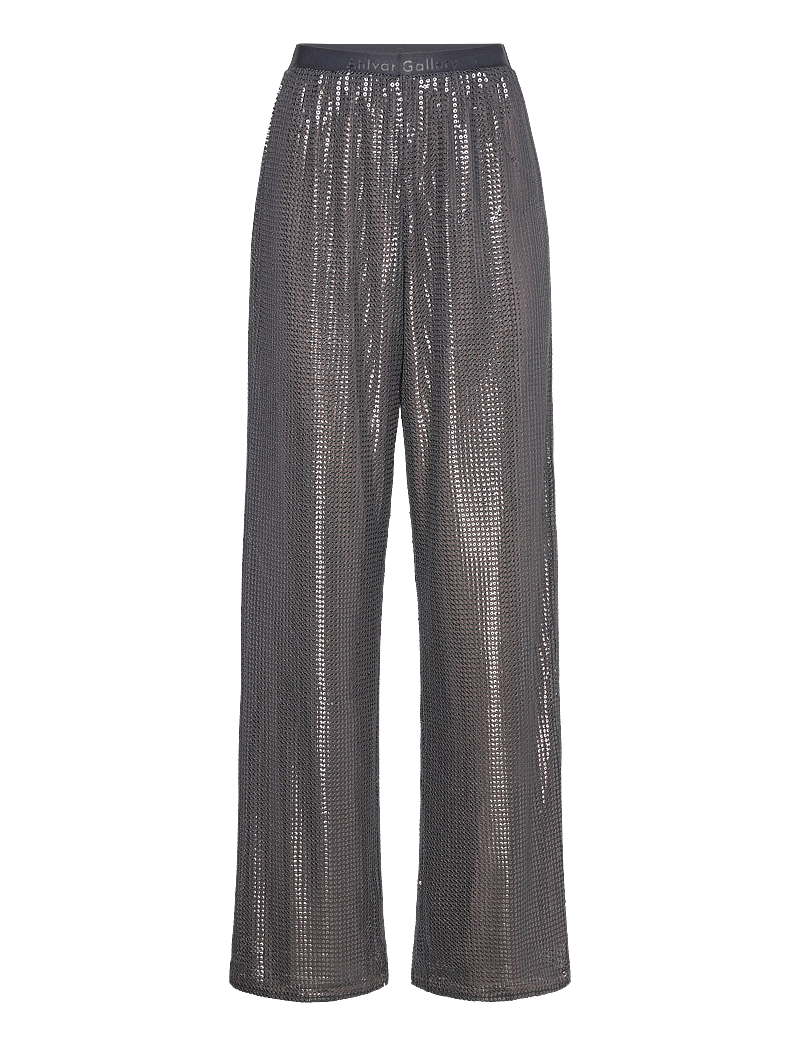 Ahlvar Gallery - Ayla sequin trousers - bukser med lige ben - dark grey - 1