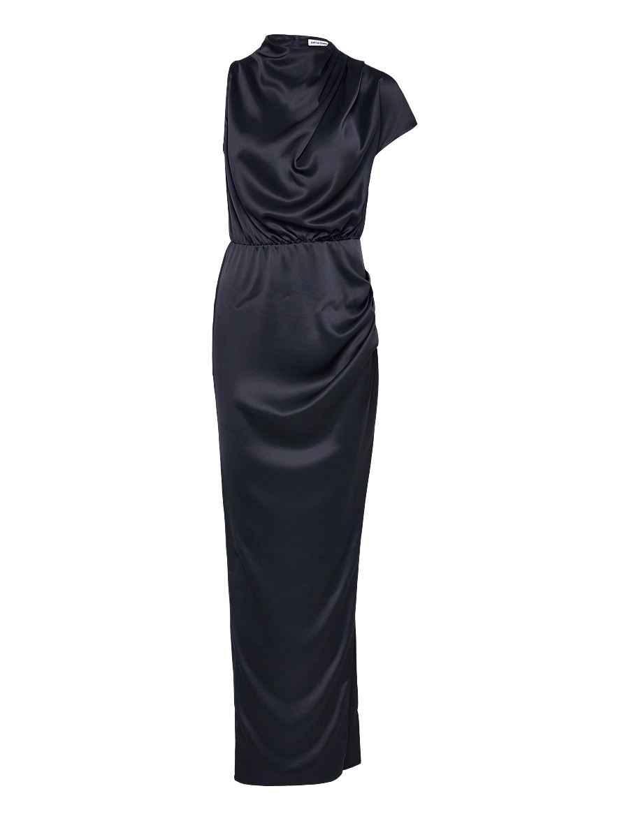 Ahlvar Gallery - Iris satin dress - blue grey - 0