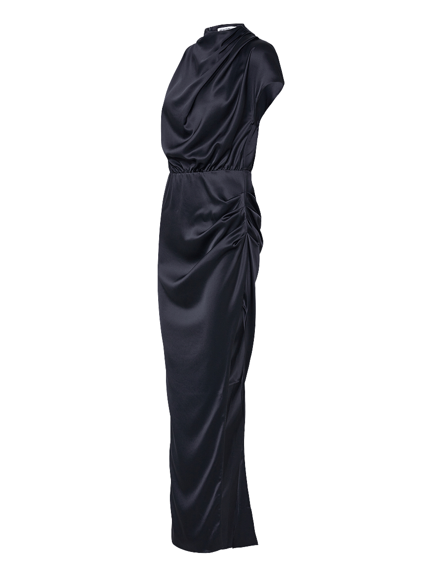 Ahlvar Gallery - Iris satin dress - blue grey - 2