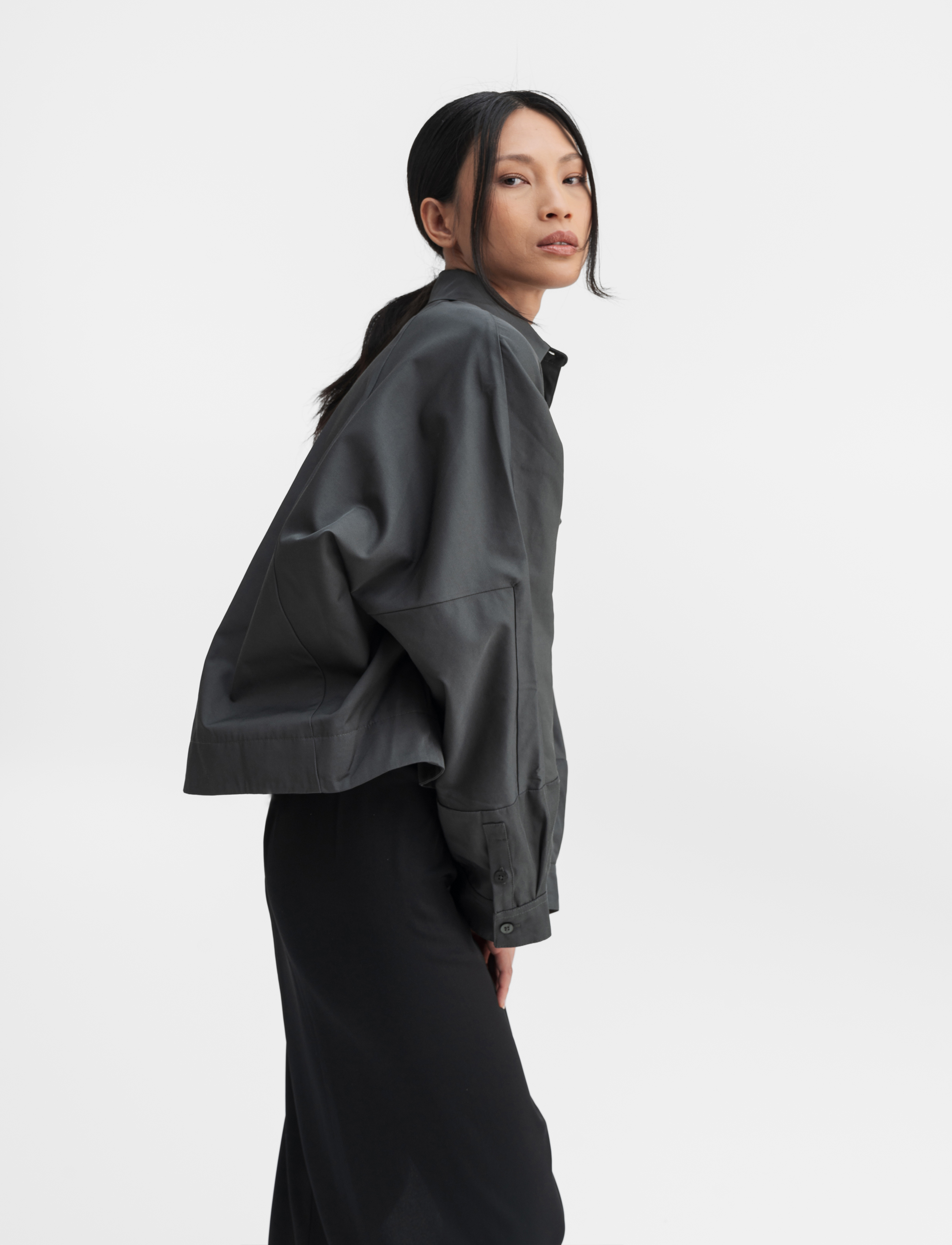 Ahlvar Gallery - Kori over shirt - dark grey - 3