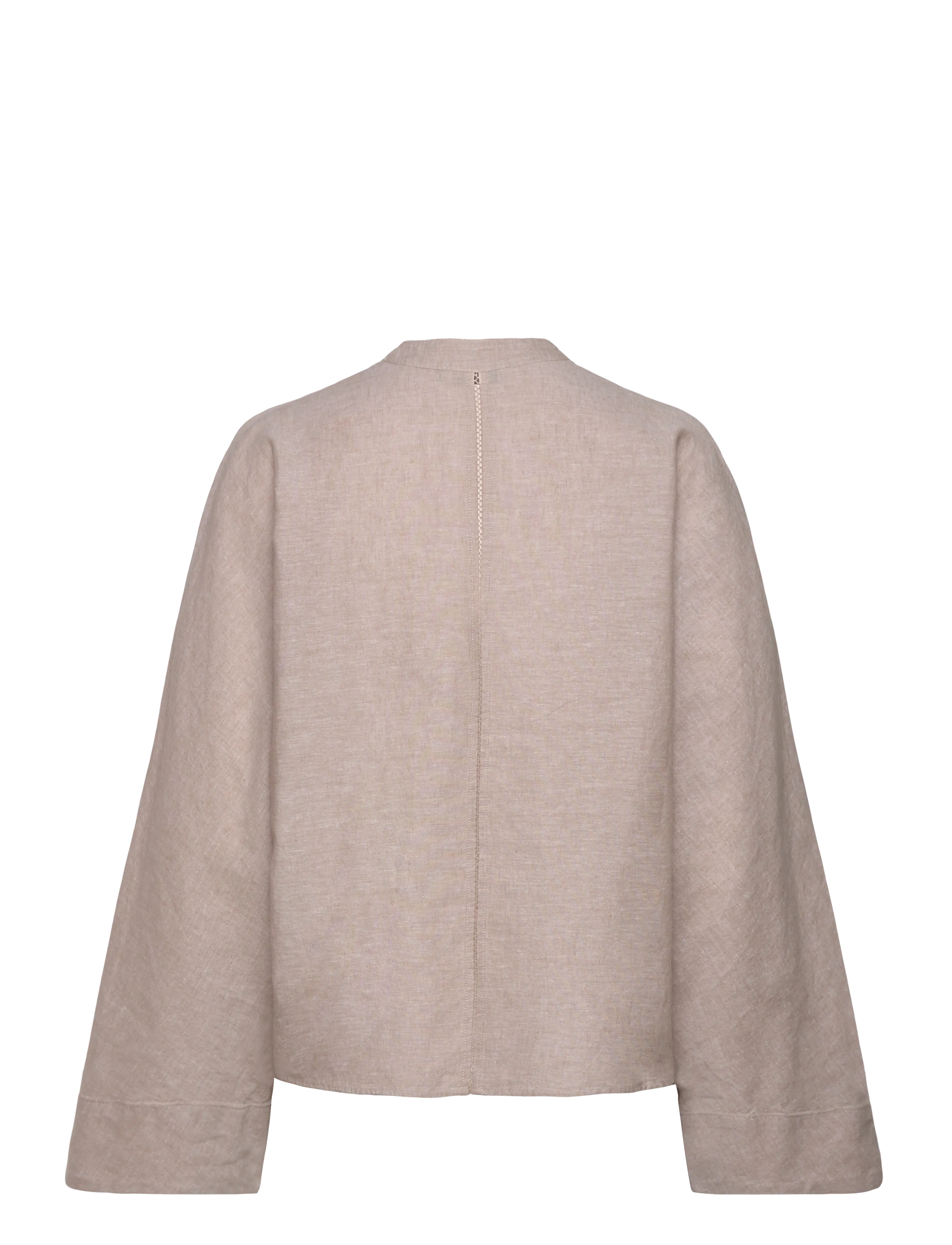 Ahlvar Gallery - Nina v-neck linen blouse - cream - 2