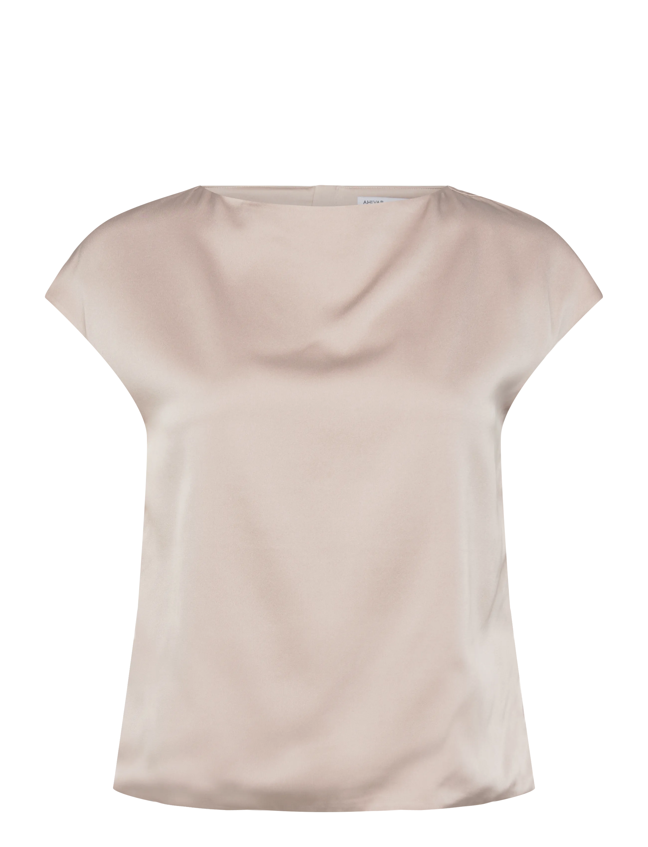 Ahlvar Gallery Yui silk top - Clothing - GREIGE / pink/rose