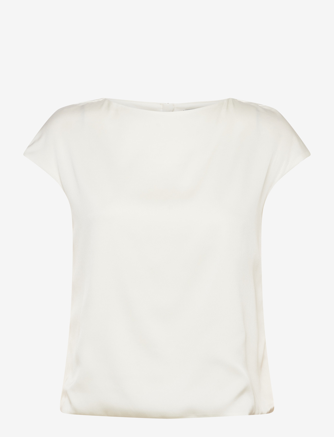 Ahlvar Gallery - Yui silk top - kurzämlige blusen - white - 1