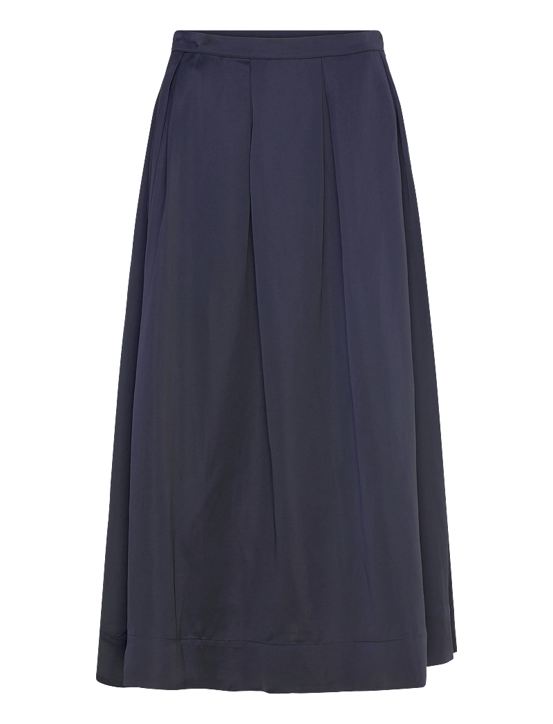 Ahlvar Gallery - Mace linen skirt - midi-röcke - blue grey - 1