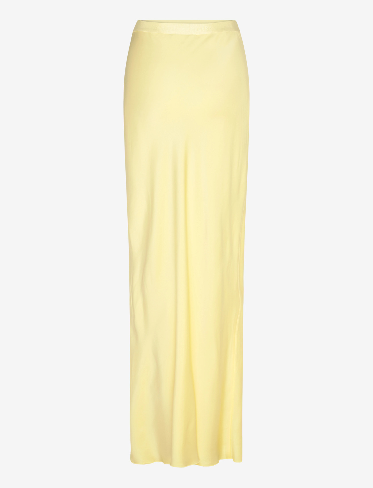 Ahlvar Gallery - Hana long logo satin skirt - lange skjørt - light yellow - 1