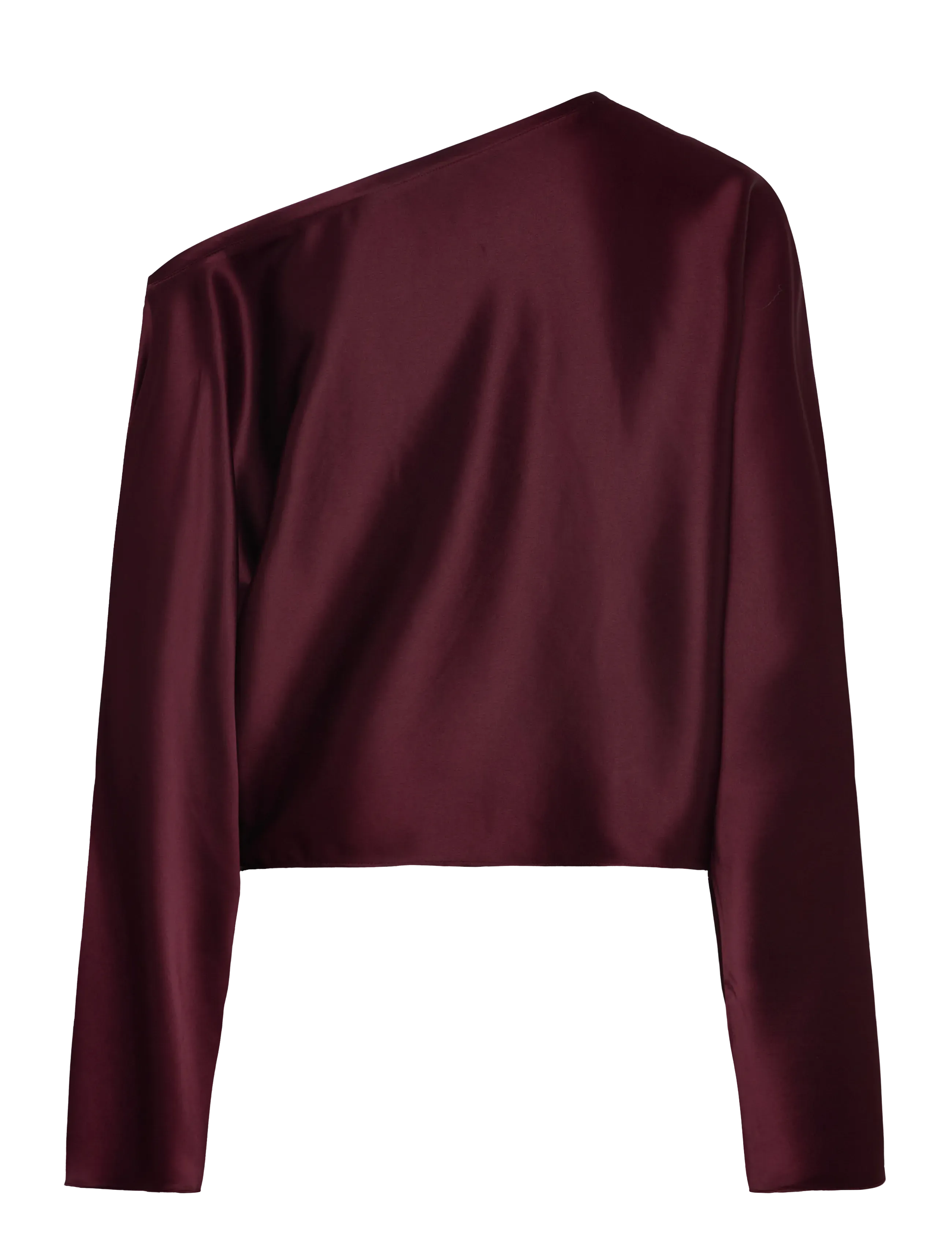 Ahlvar Gallery - Alma satin blouse - burgundy - 2