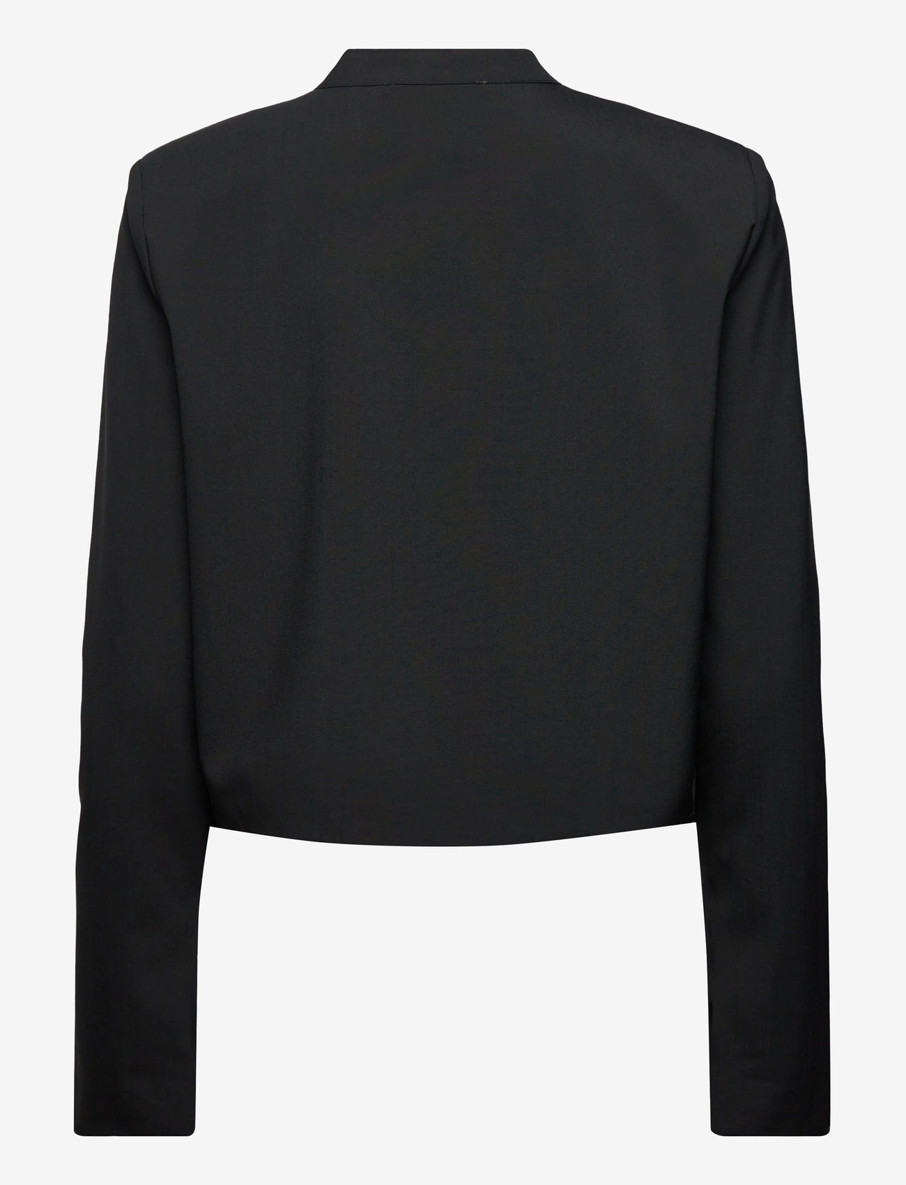 Ahlvar Gallery - Chani wool blazer - cropped-blazer - black - 2