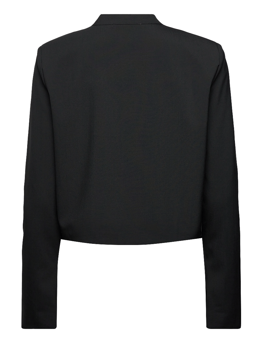 Ahlvar Gallery - Chani wool blazer - cropped-blazer - black - 2