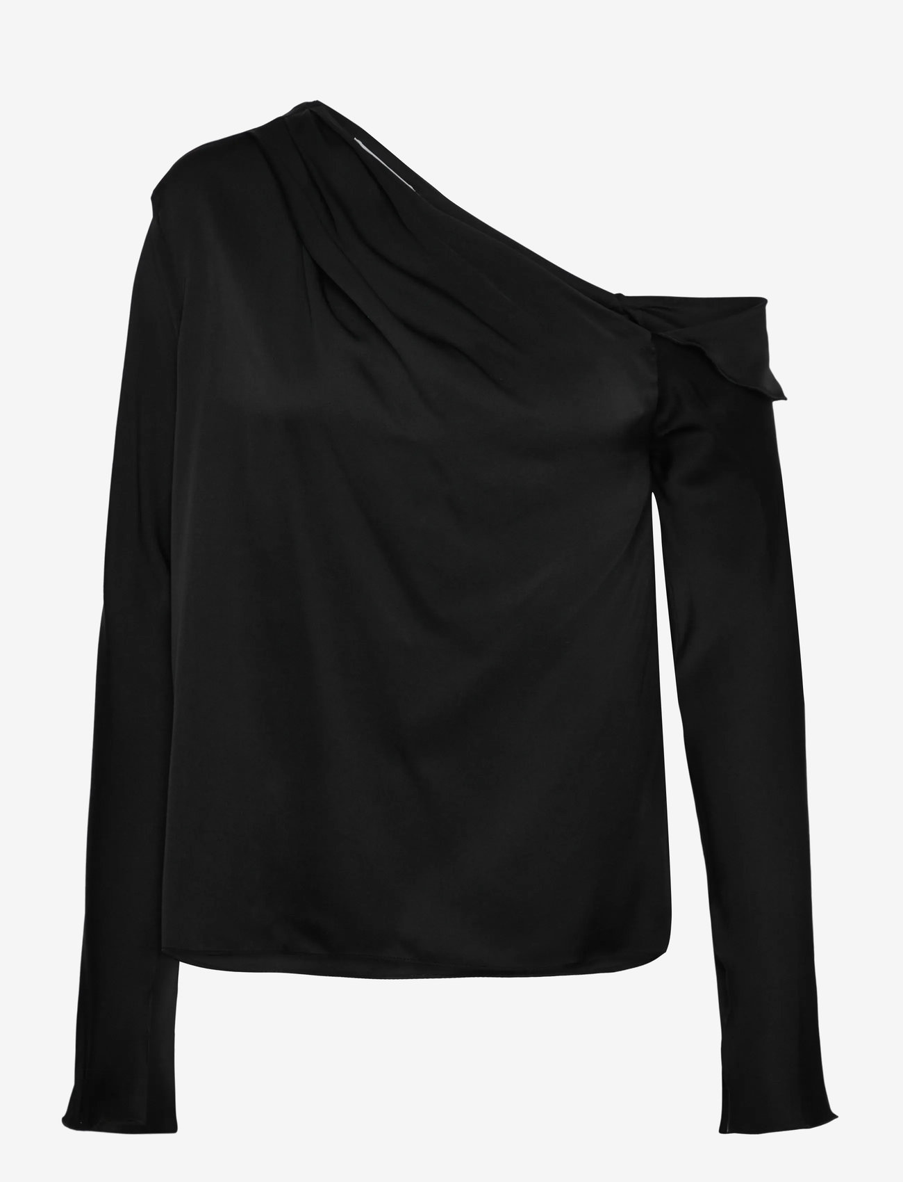 Ahlvar Gallery - Cora silk blouse - pikkade varrukatega pluusid - black - 1