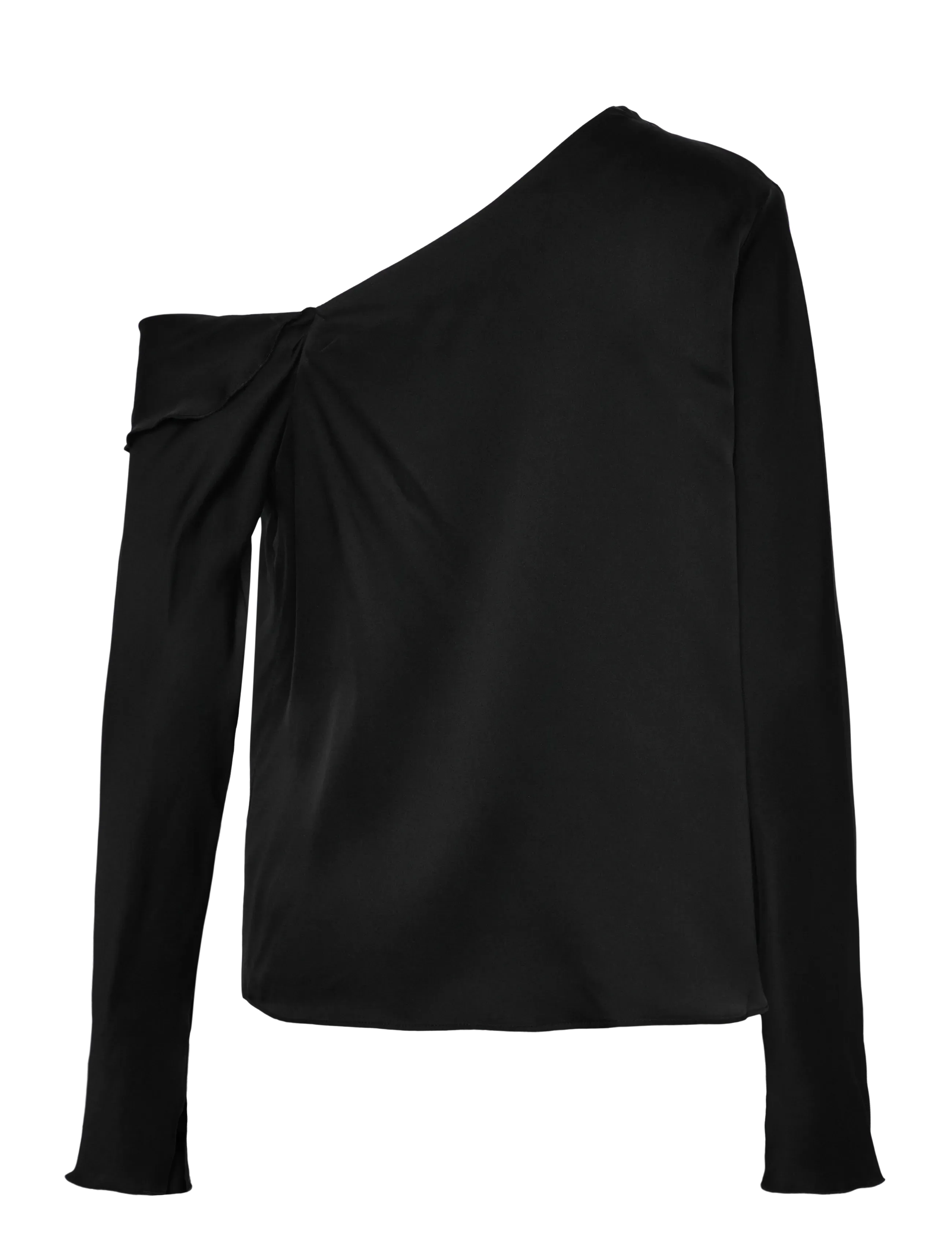 Ahlvar Gallery - Cora silk blouse - pikkade varrukatega pluusid - black - 2