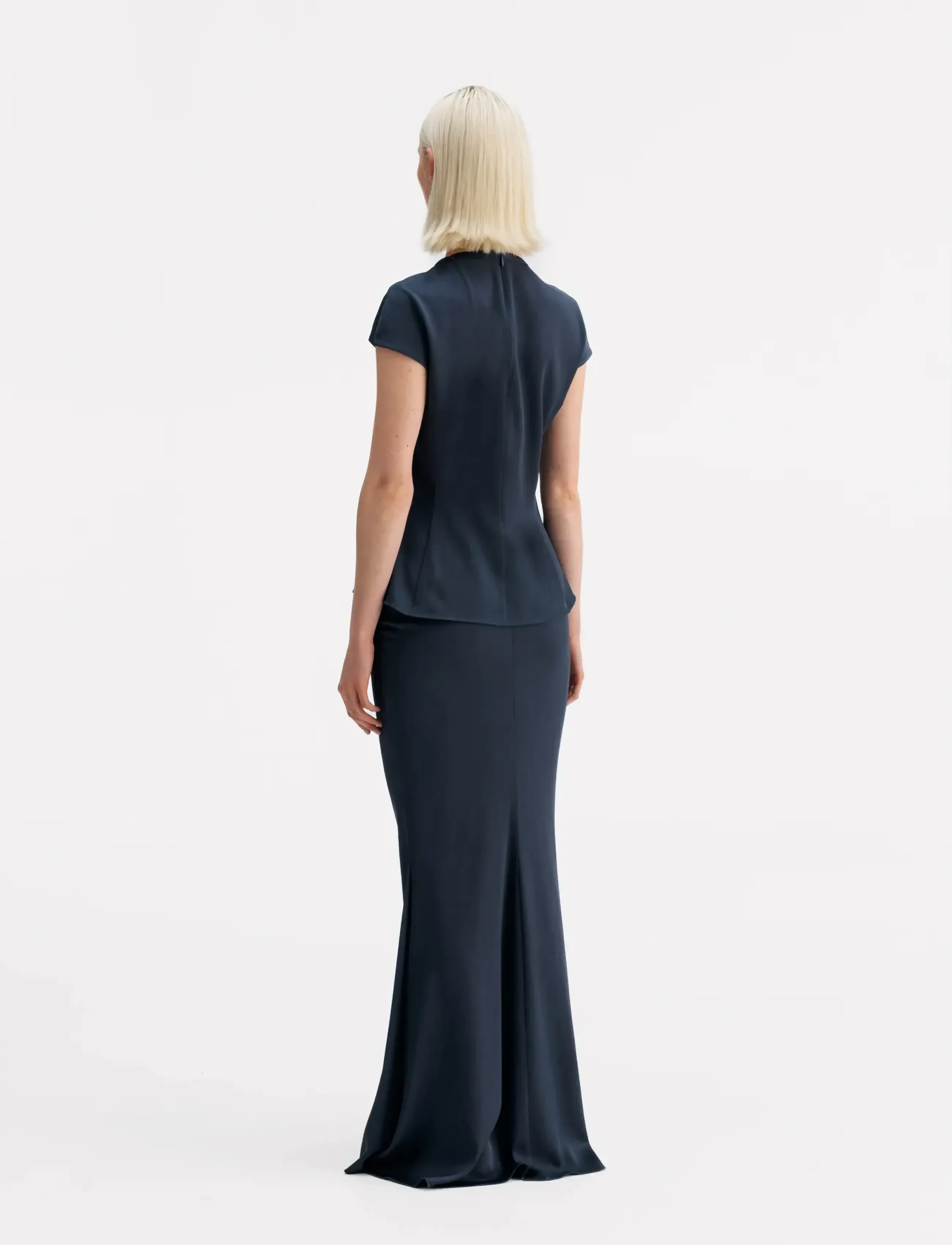 Ahlvar Gallery - Dara top - kortärmade blusar - blue grey - 3