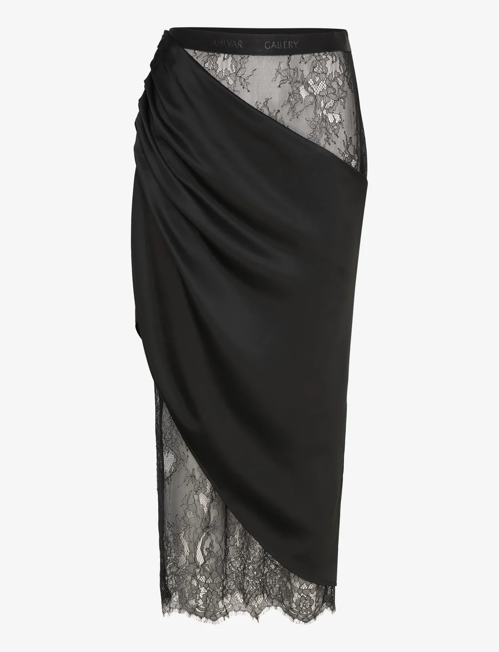 Ahlvar Gallery - Eden lace skirt - midi nederdele - black - 1
