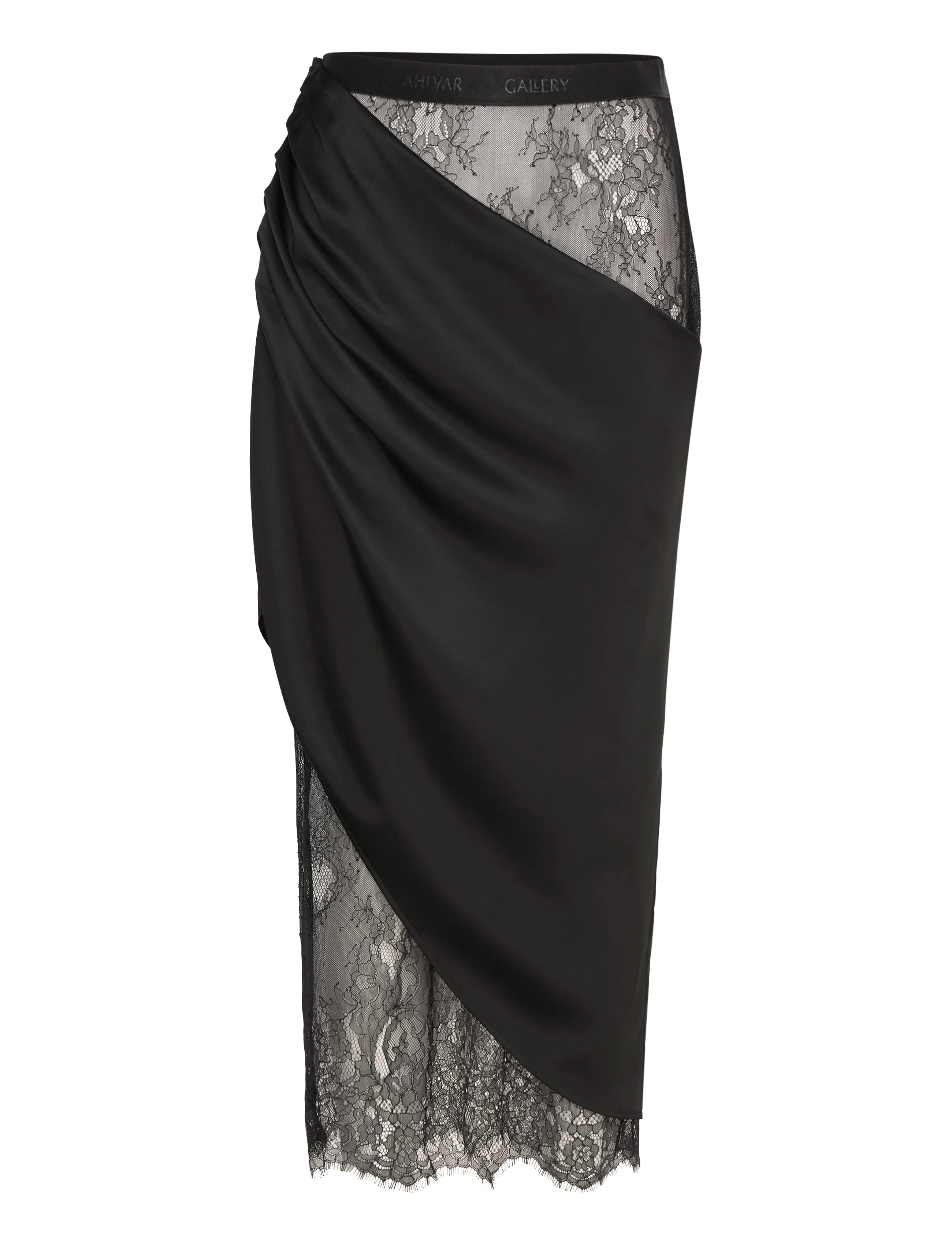 Ahlvar Gallery Eden lace skirt - Tøj - BLACK / black
