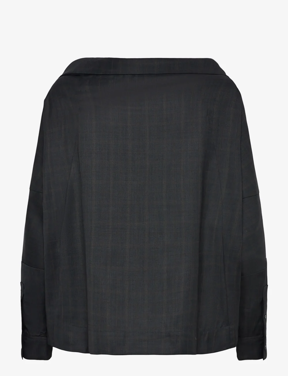 Ahlvar Gallery - Gigi no shoulder check shirt - langærmede skjorter - dark grey - 2