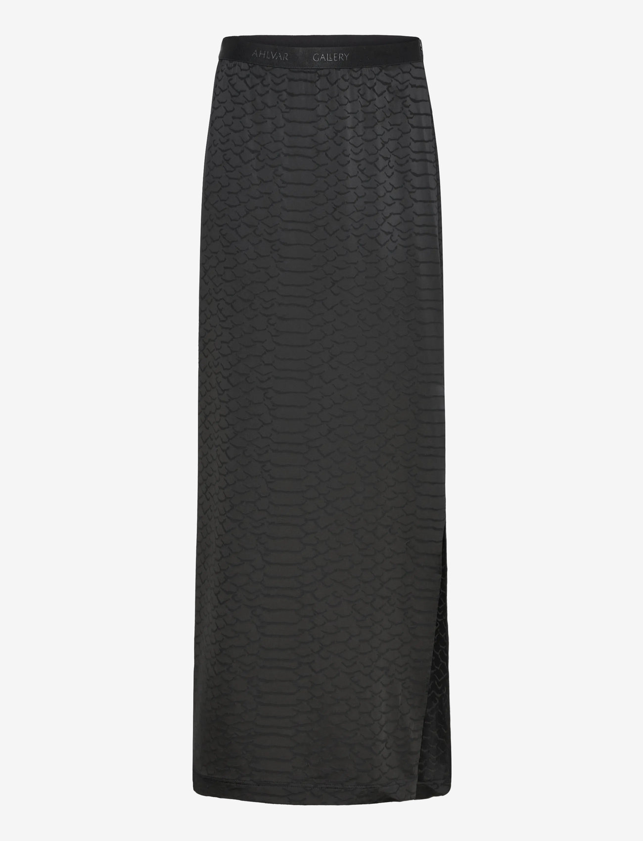 Ahlvar Gallery - Hana long snake pencil skirt - maxi nederdele - black - 1
