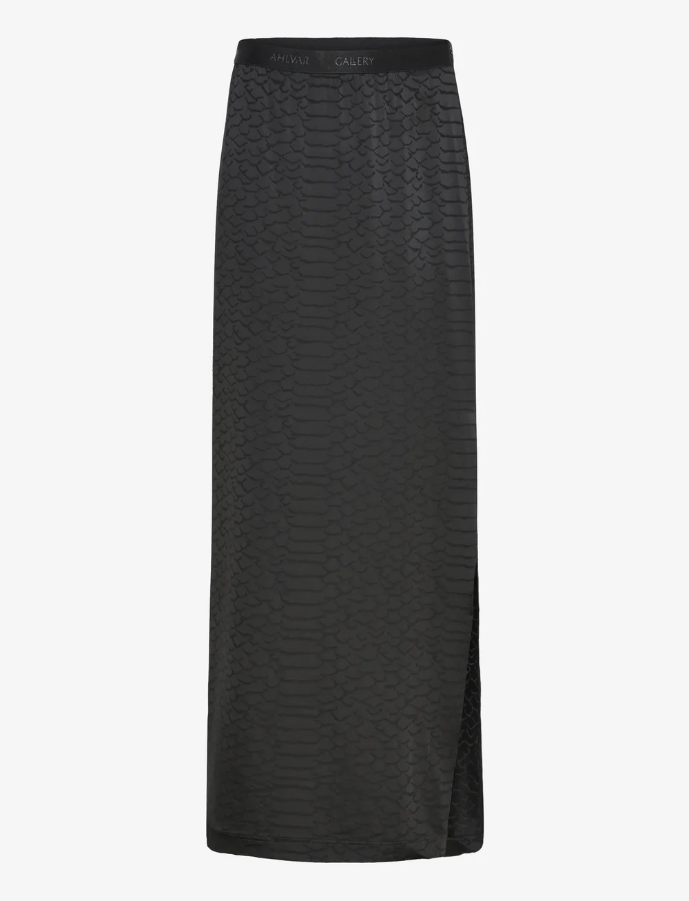 Ahlvar Gallery - Hana long snake pencil skirt - maxi röcke - black - 1