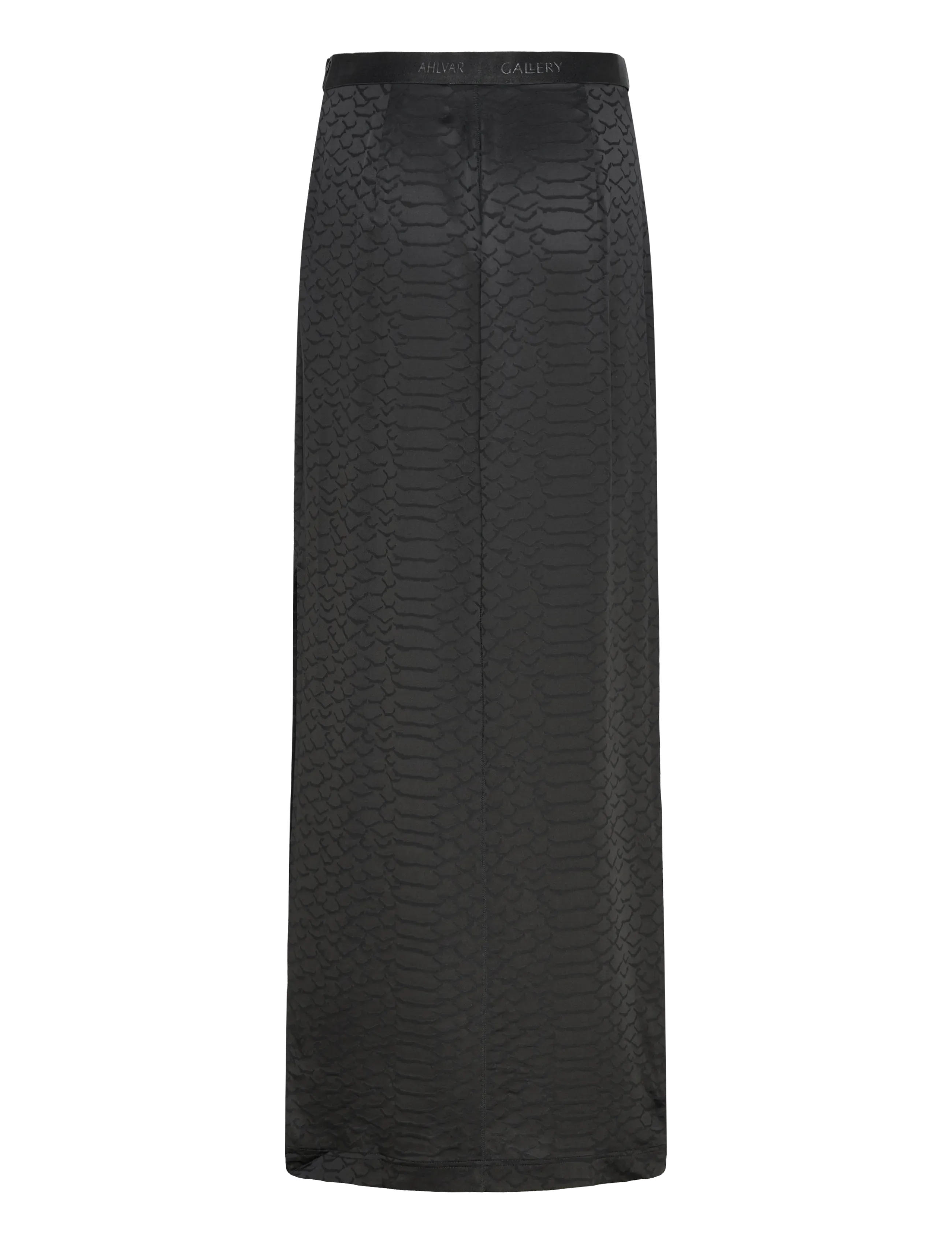 Ahlvar Gallery - Hana long snake pencil skirt - maxi pils - black - 2