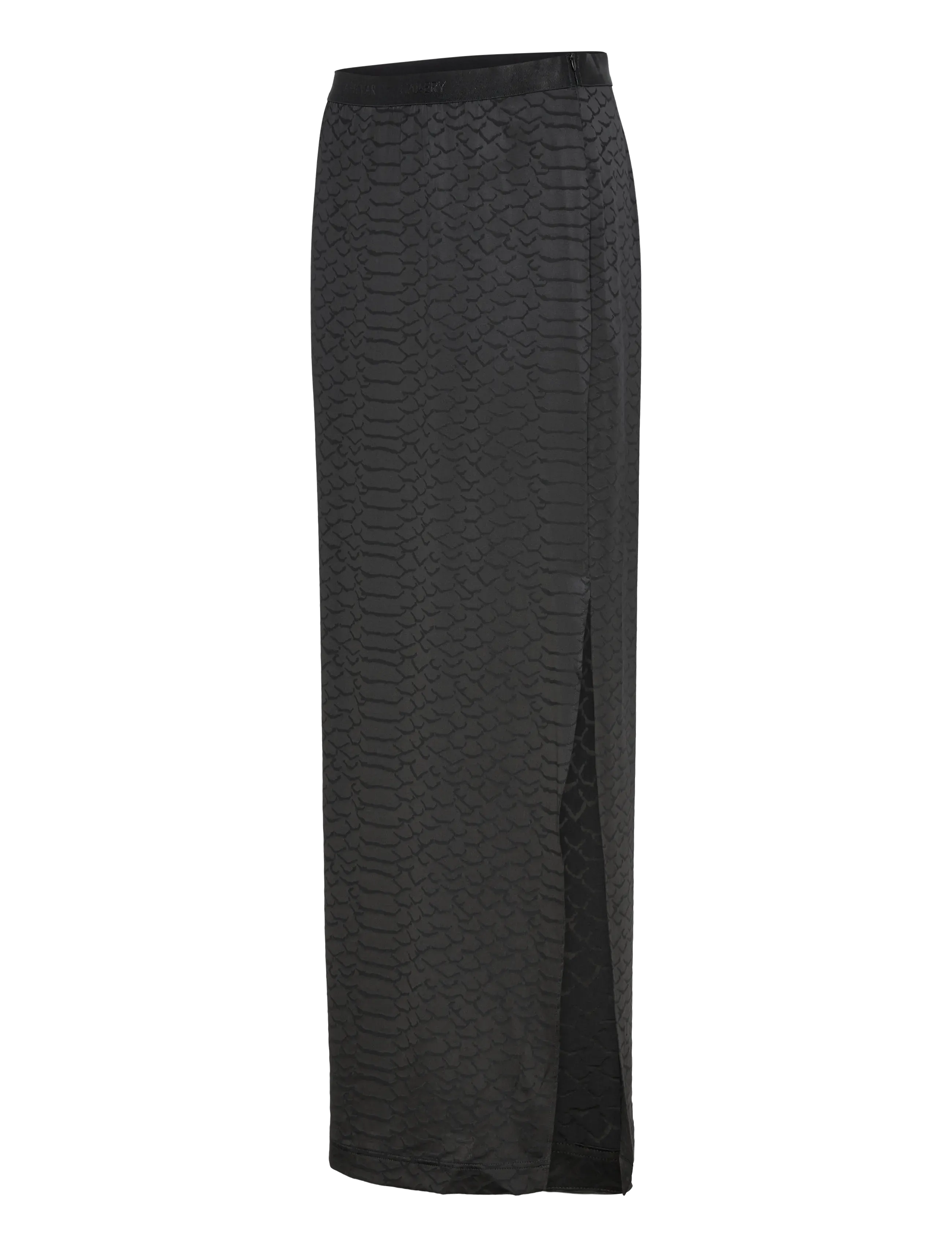 Ahlvar Gallery - Hana long snake pencil skirt - maxi pils - black - 3