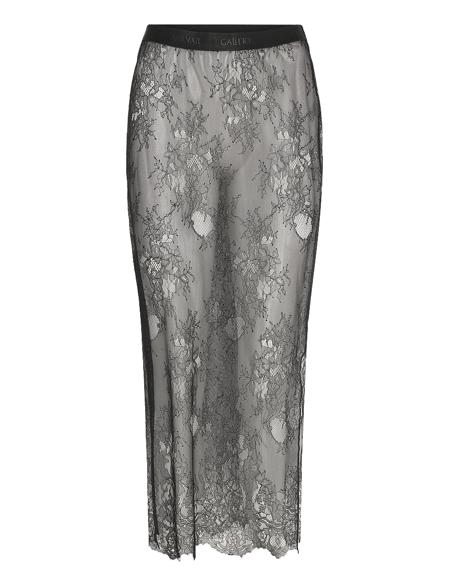Ahlvar Gallery - Hana lace pencil skirt - pencil skirts - black - 1