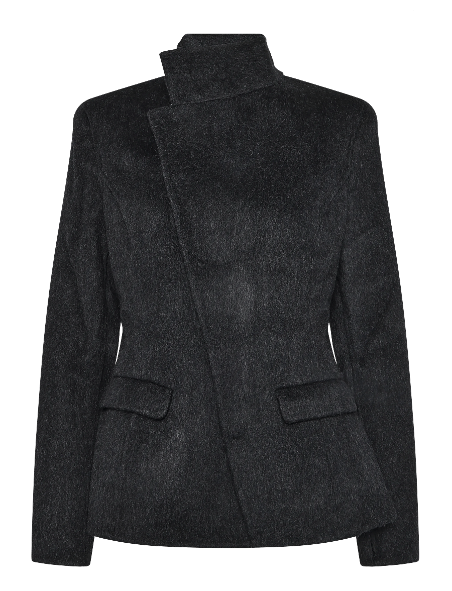 Ahlvar Gallery - Leia wool blazer - Üherealised pintsakud - black - 1