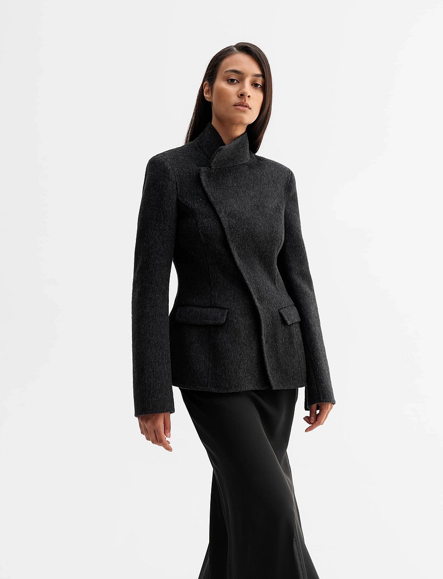 Ahlvar Gallery - Leia wool blazer - Üherealised pintsakud - black - 0