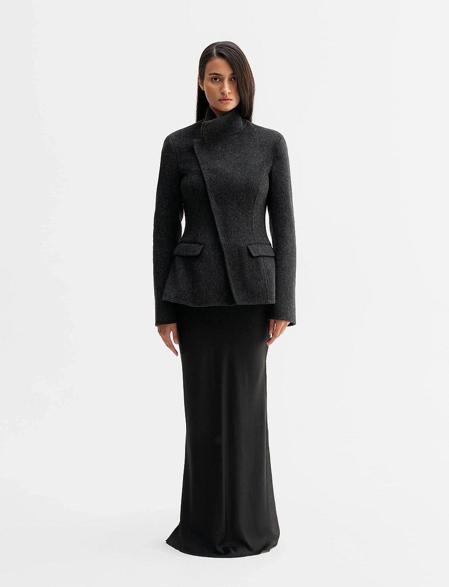 Ahlvar Gallery - Leia wool blazer - Üherealised pintsakud - black - 3