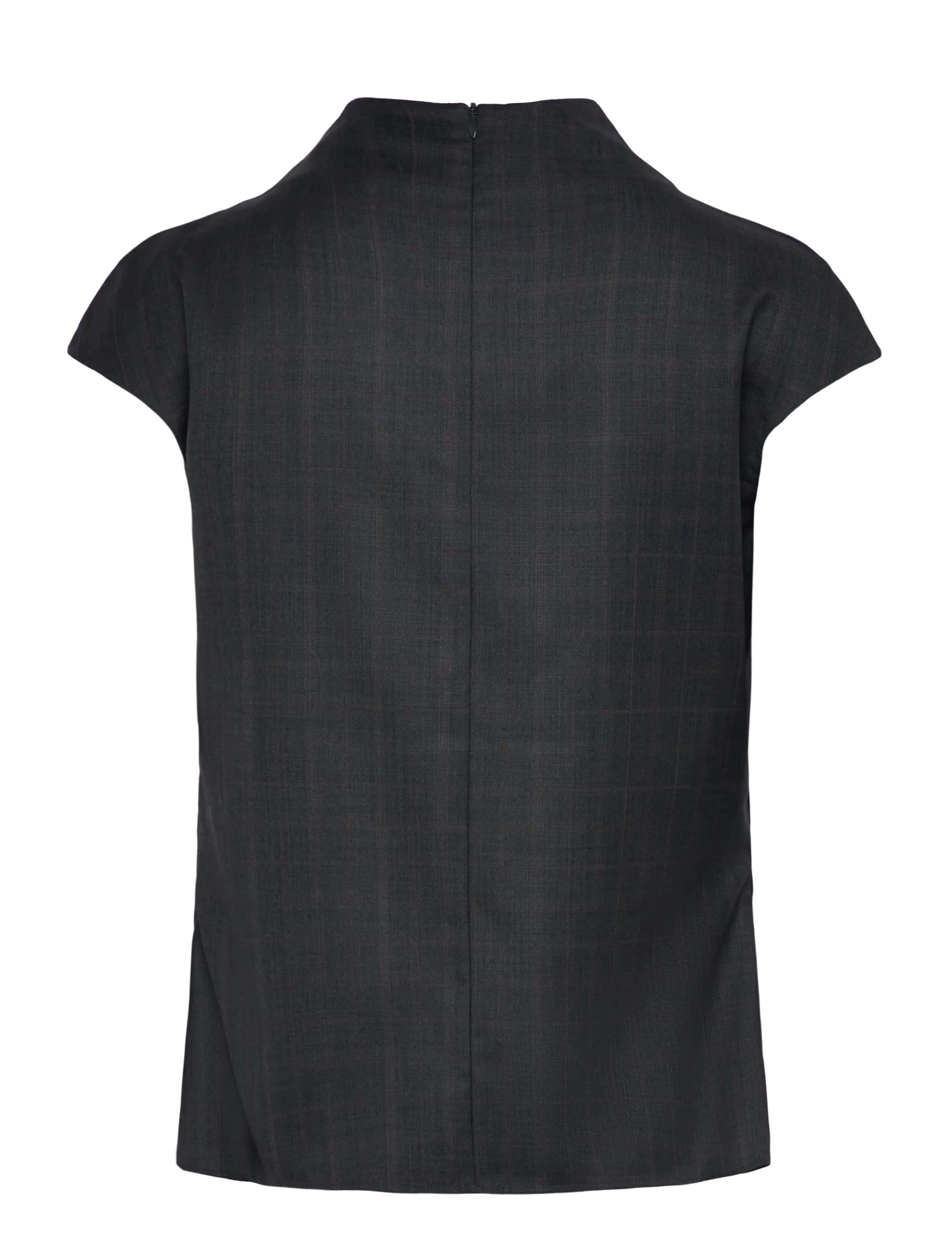 Ahlvar Gallery - Lima check top - t-shirts - dark grey - 2