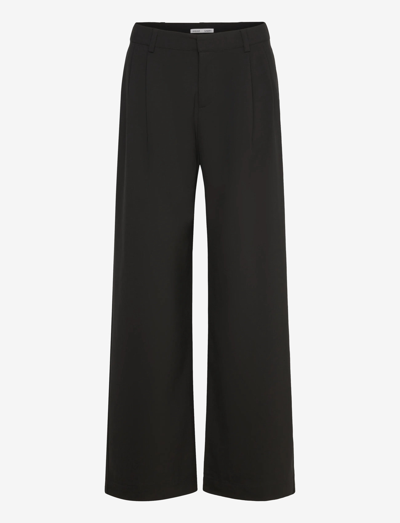 Ahlvar Gallery - Mel wool trousers - hosen mit weitem bein - black - 1