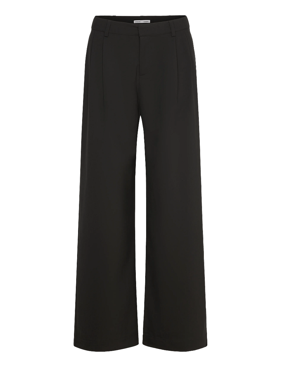 Ahlvar Gallery - Mel wool trousers - wide leg trousers - black - 1