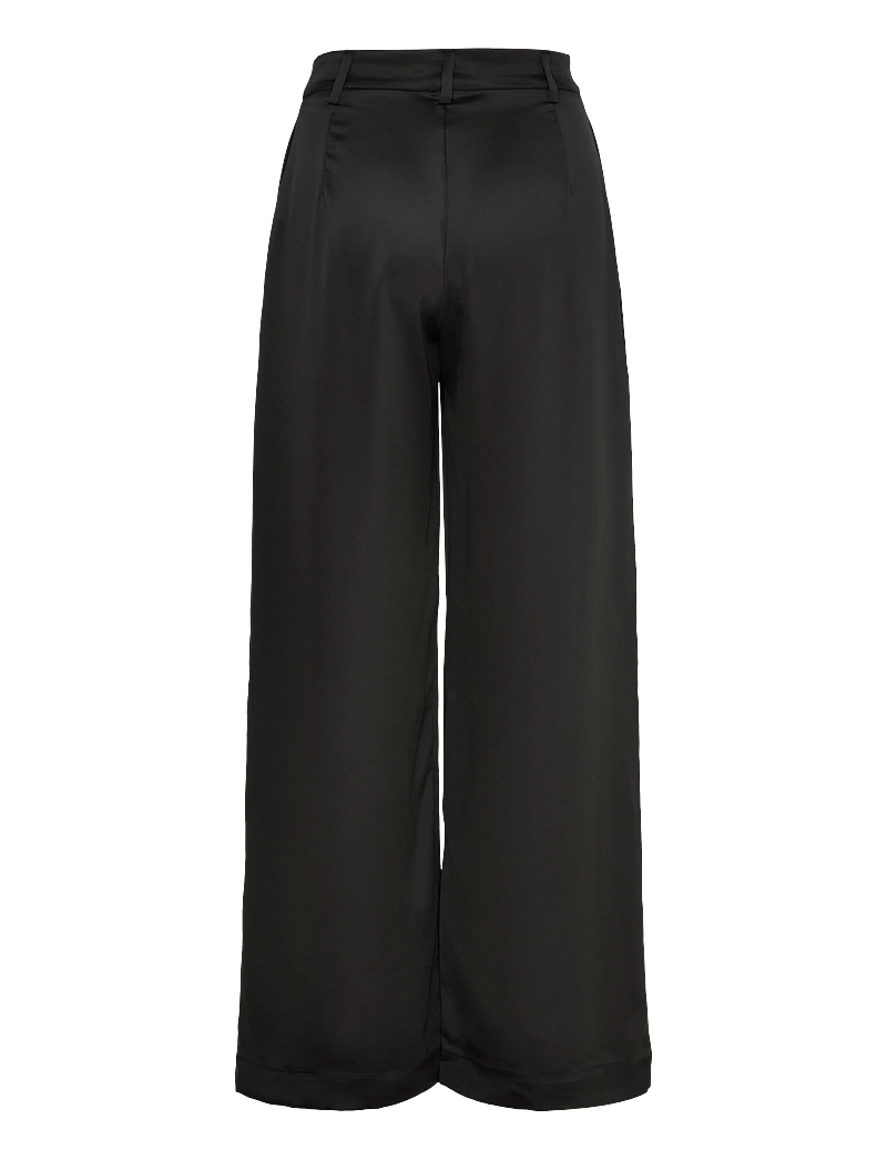 Ahlvar Gallery - Mila satin trousers - hosen mit weitem bein - black - 2