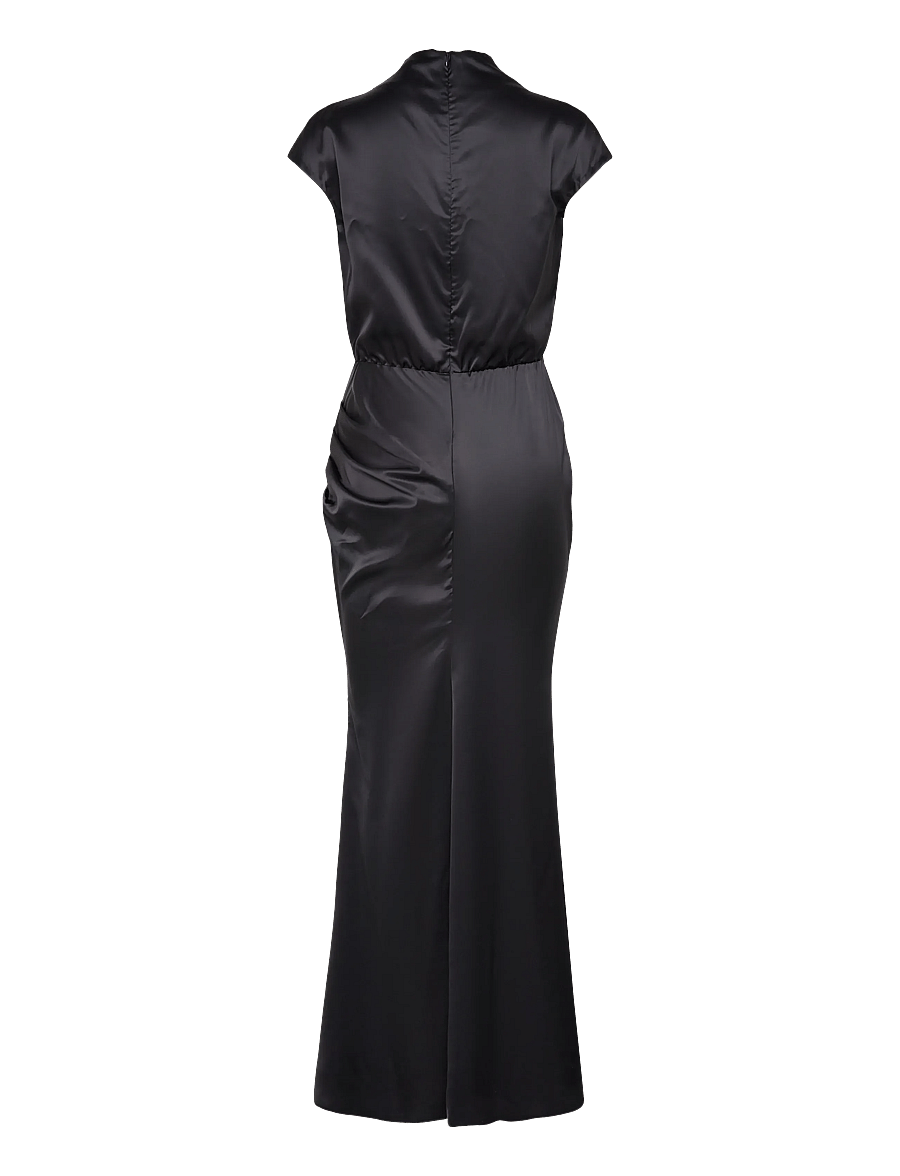 Ahlvar Gallery - Myra satin dress - aftonklänningar - blue grey - 2