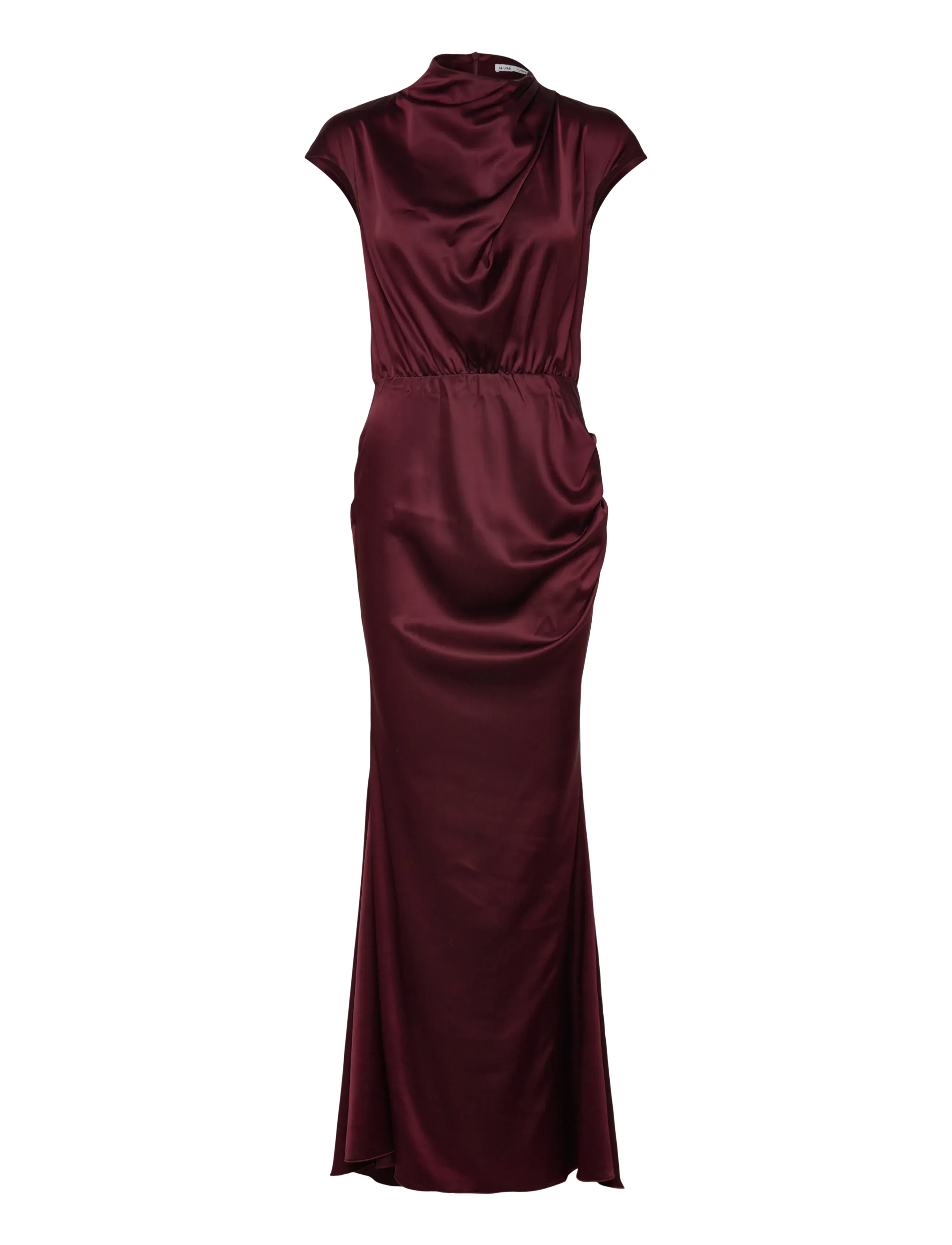 Ahlvar Gallery Myra satin dress - Maxikleider - BURGUNDY / burgundy
