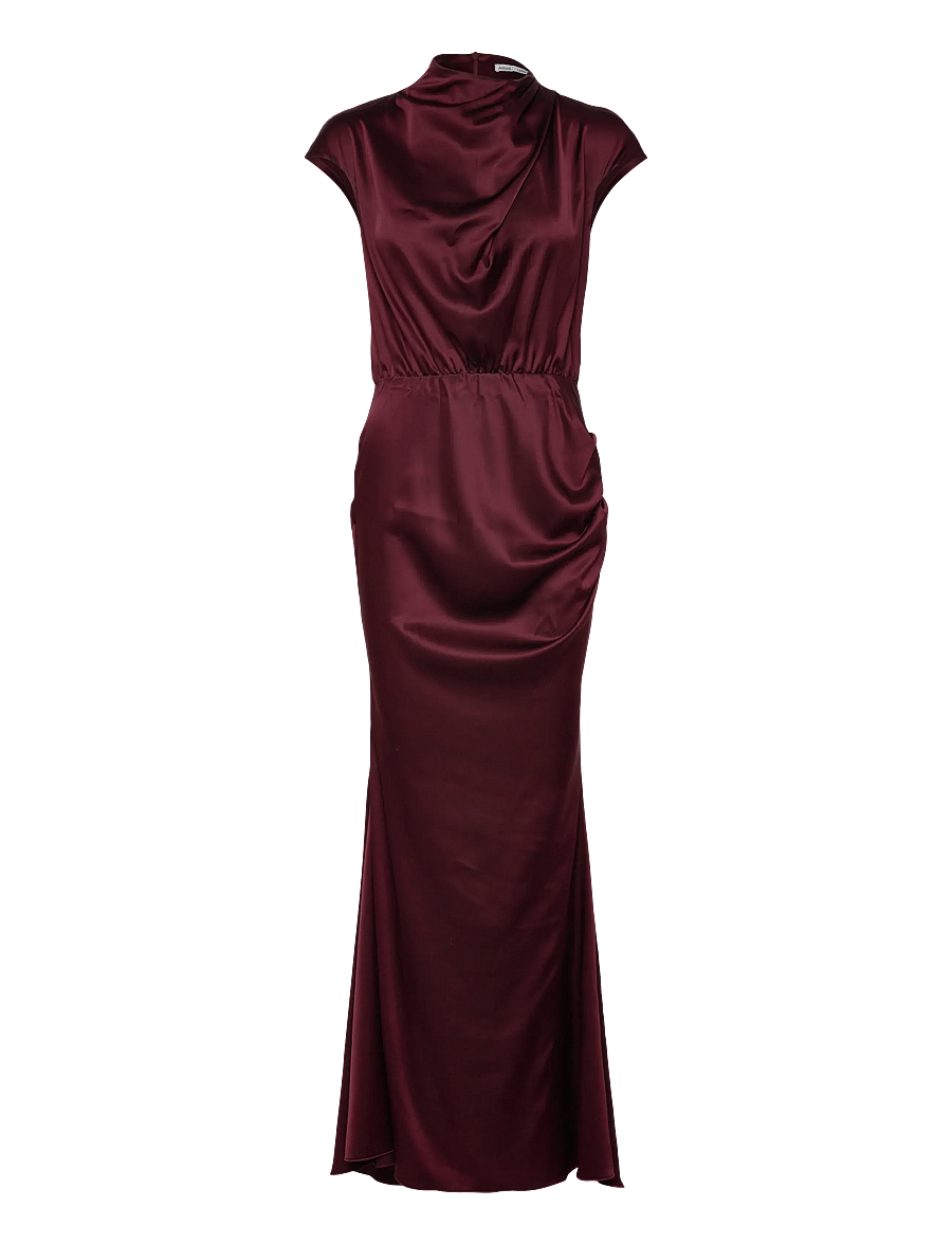 Ahlvar Gallery - Myra satin dress - avondjurken - burgundy - 1