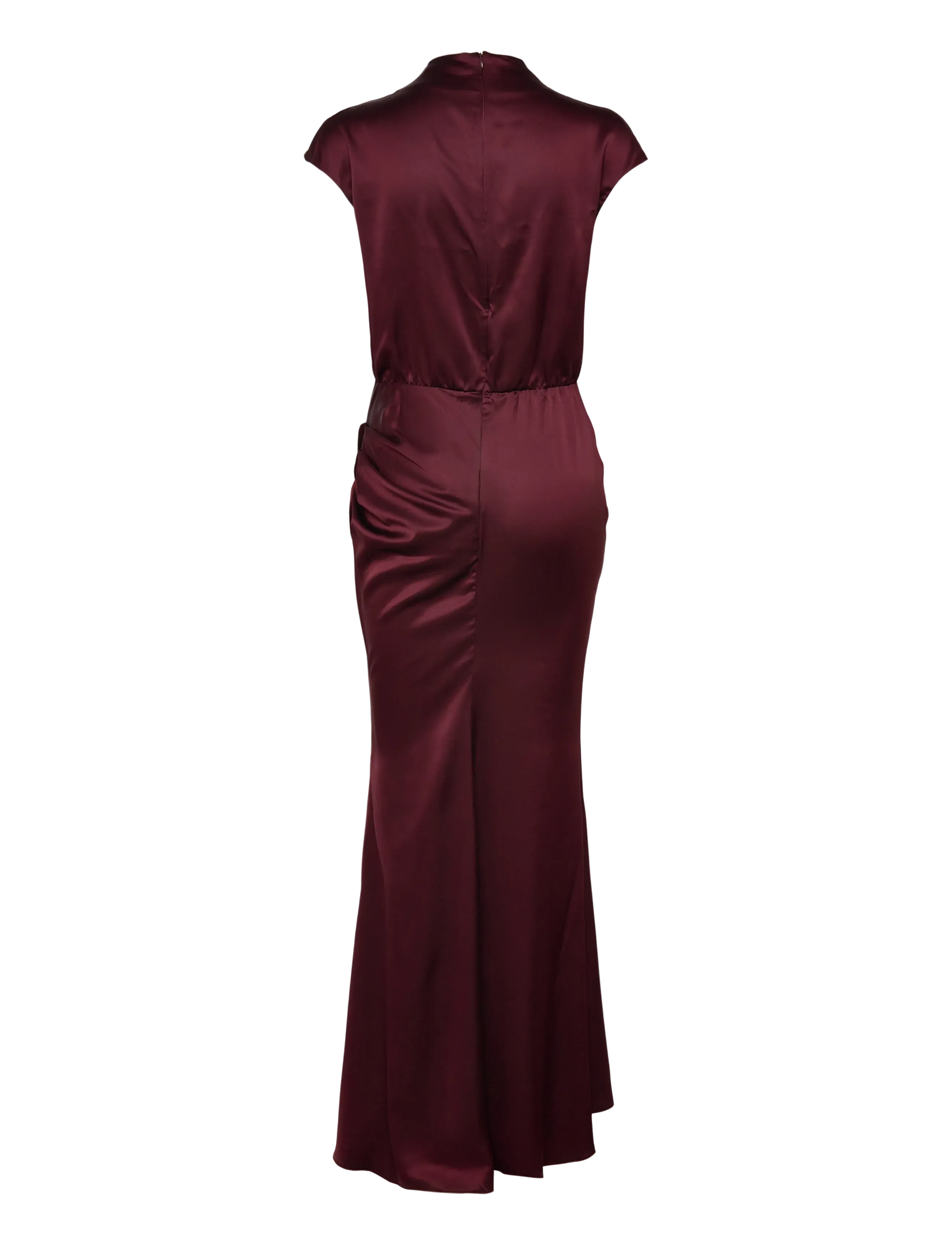 Ahlvar Gallery - Myra satin dress - evening dresses - burgundy - 2