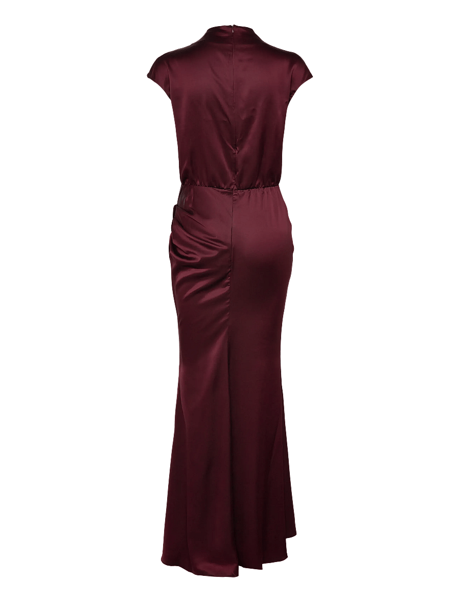 Ahlvar Gallery - Myra satin dress - avondjurken - burgundy - 2
