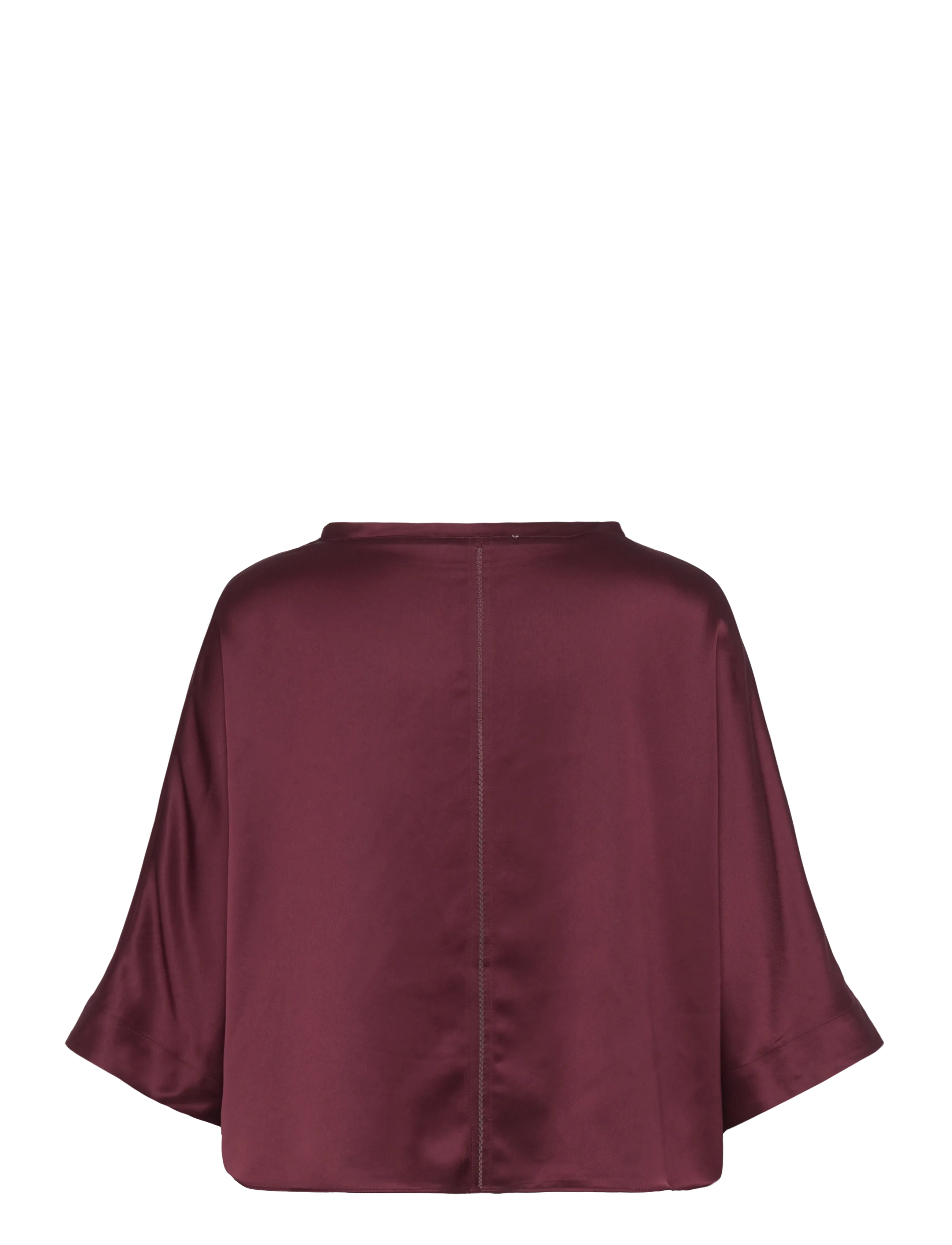 Ahlvar Gallery - Thea satin tee - burgundy - 2