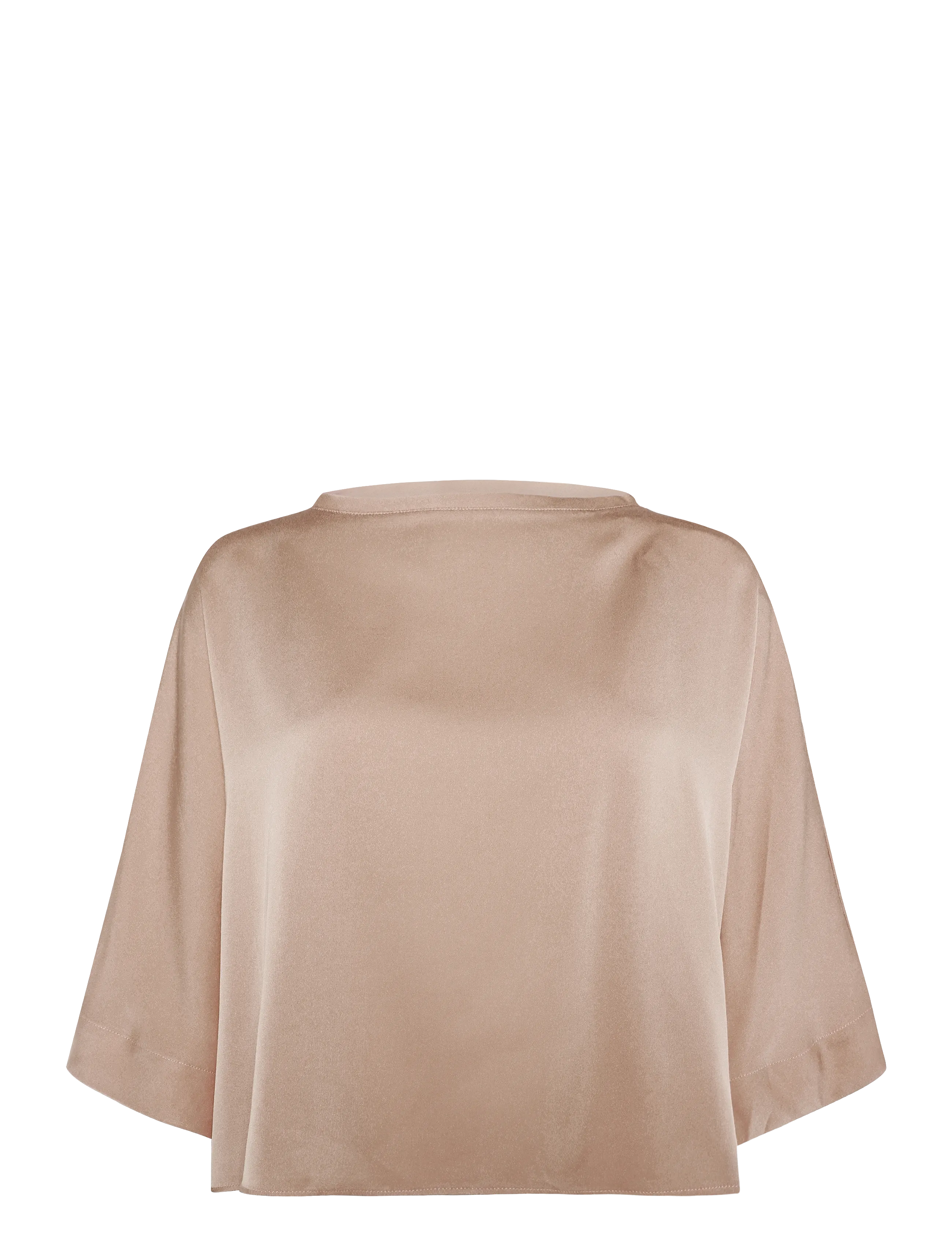 Ahlvar Gallery - Thea silk tee - kortærmede bluser - dusty pink - 1
