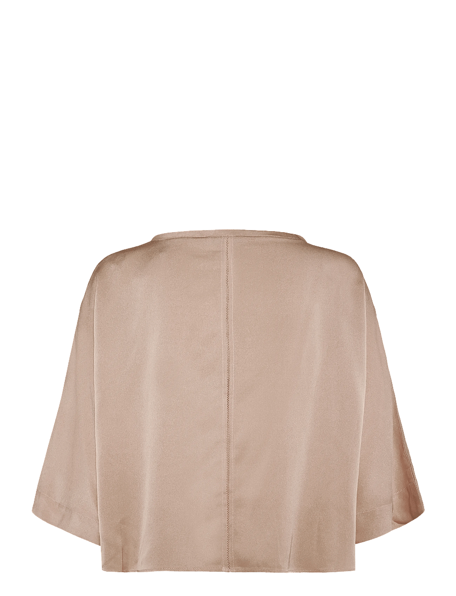 Ahlvar Gallery - Thea silk tee - kortærmede bluser - dusty pink - 2