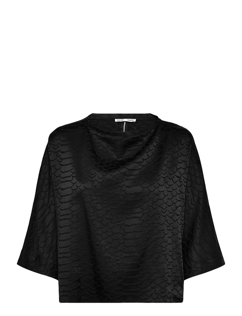 Ahlvar Gallery - Thea snake tee - t-shirts - black - 1