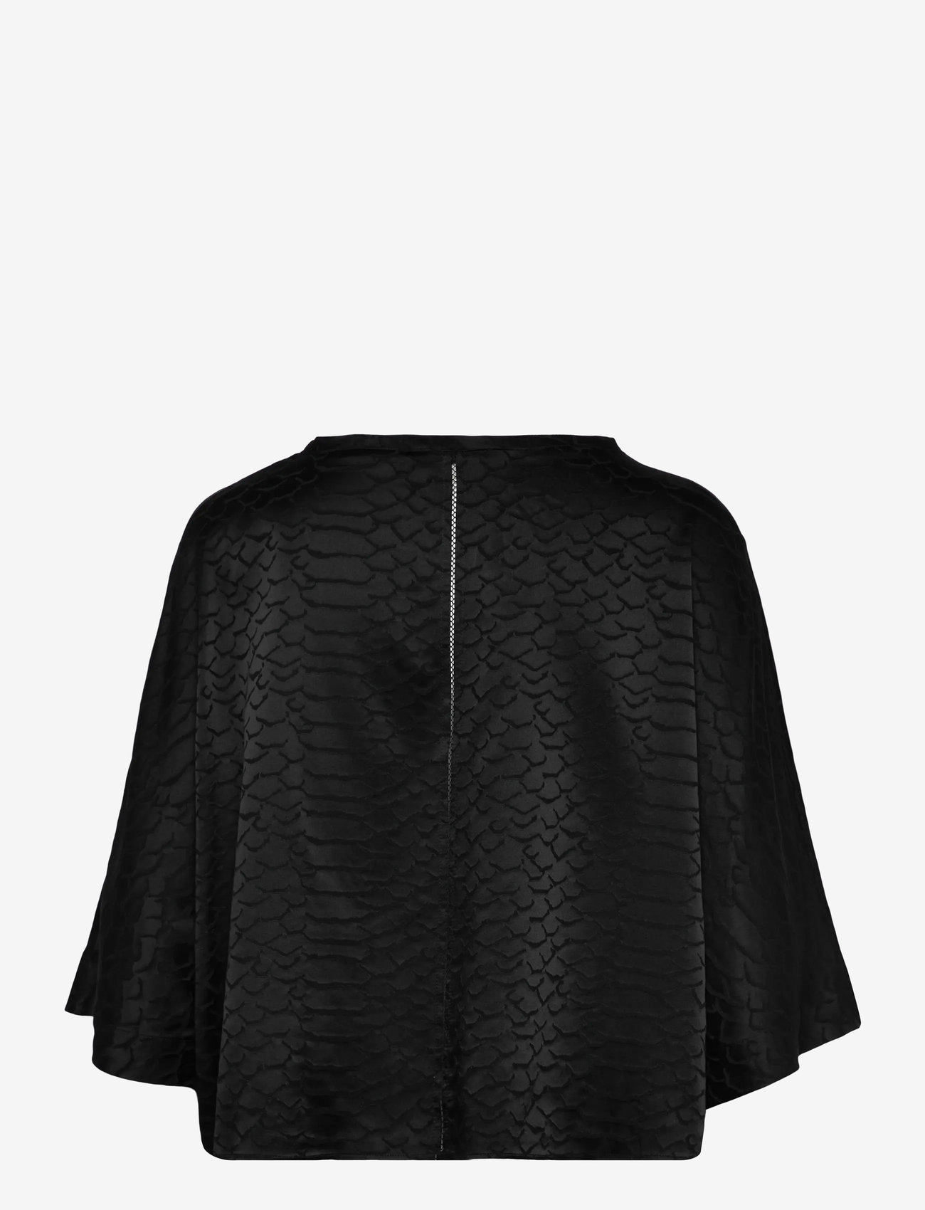 Ahlvar Gallery - Thea snake tee - efterårstøj - black - 1