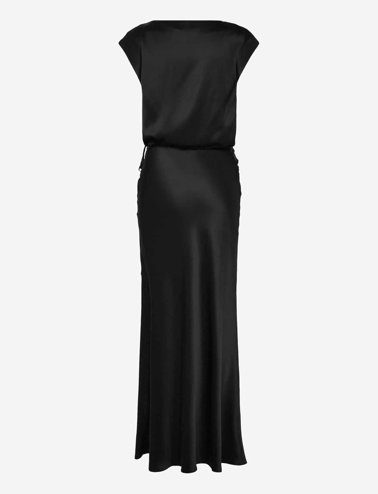 Ahlvar Gallery - Yui satin wrap dress - black - 2