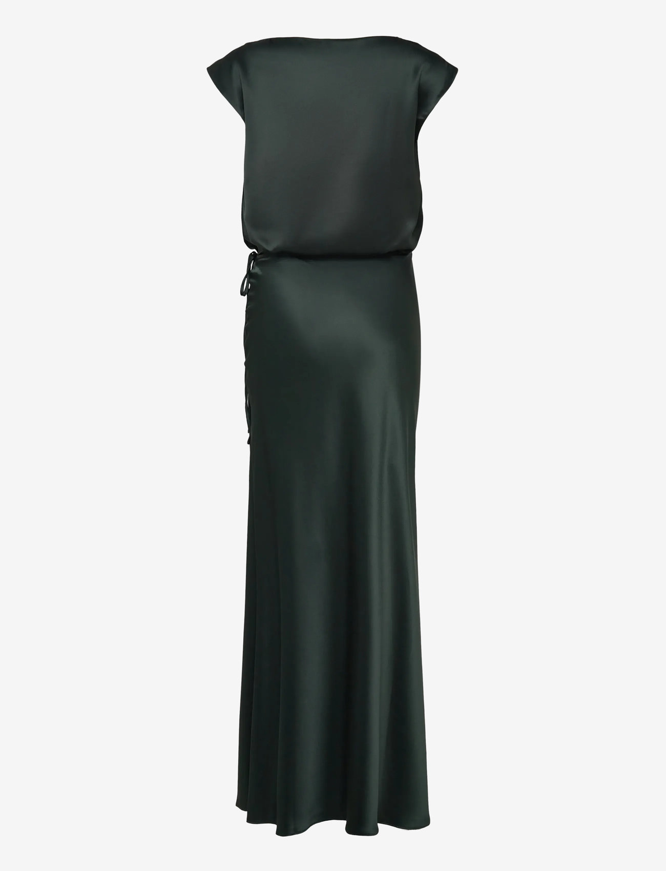 Ahlvar Gallery - Yui satin wrap dress - deep forest - 2