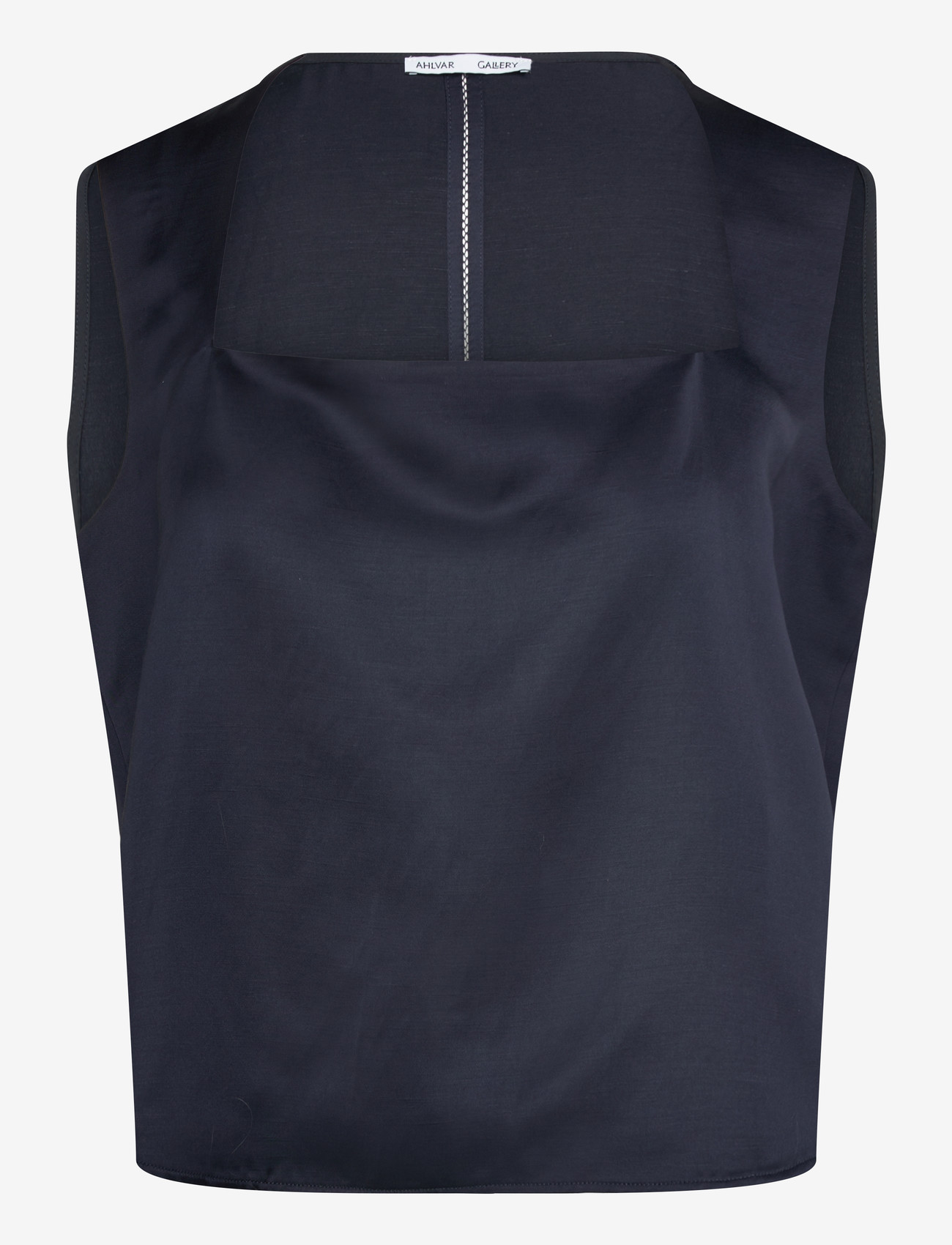 Ahlvar Gallery - Della linen top - tops zonder mouwen - blue grey - 1