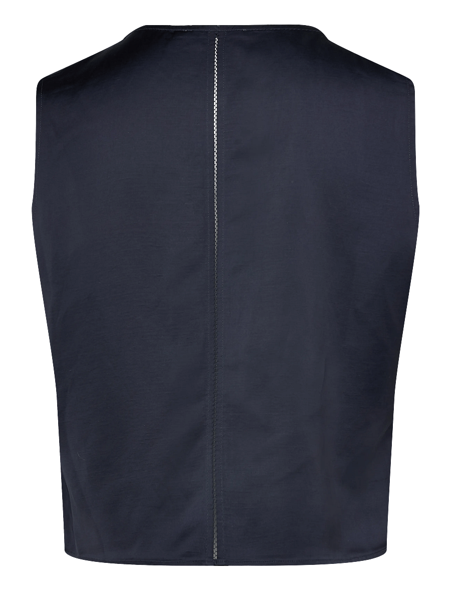 Ahlvar Gallery - Della linen top - Ärmellose tops - blue grey - 2