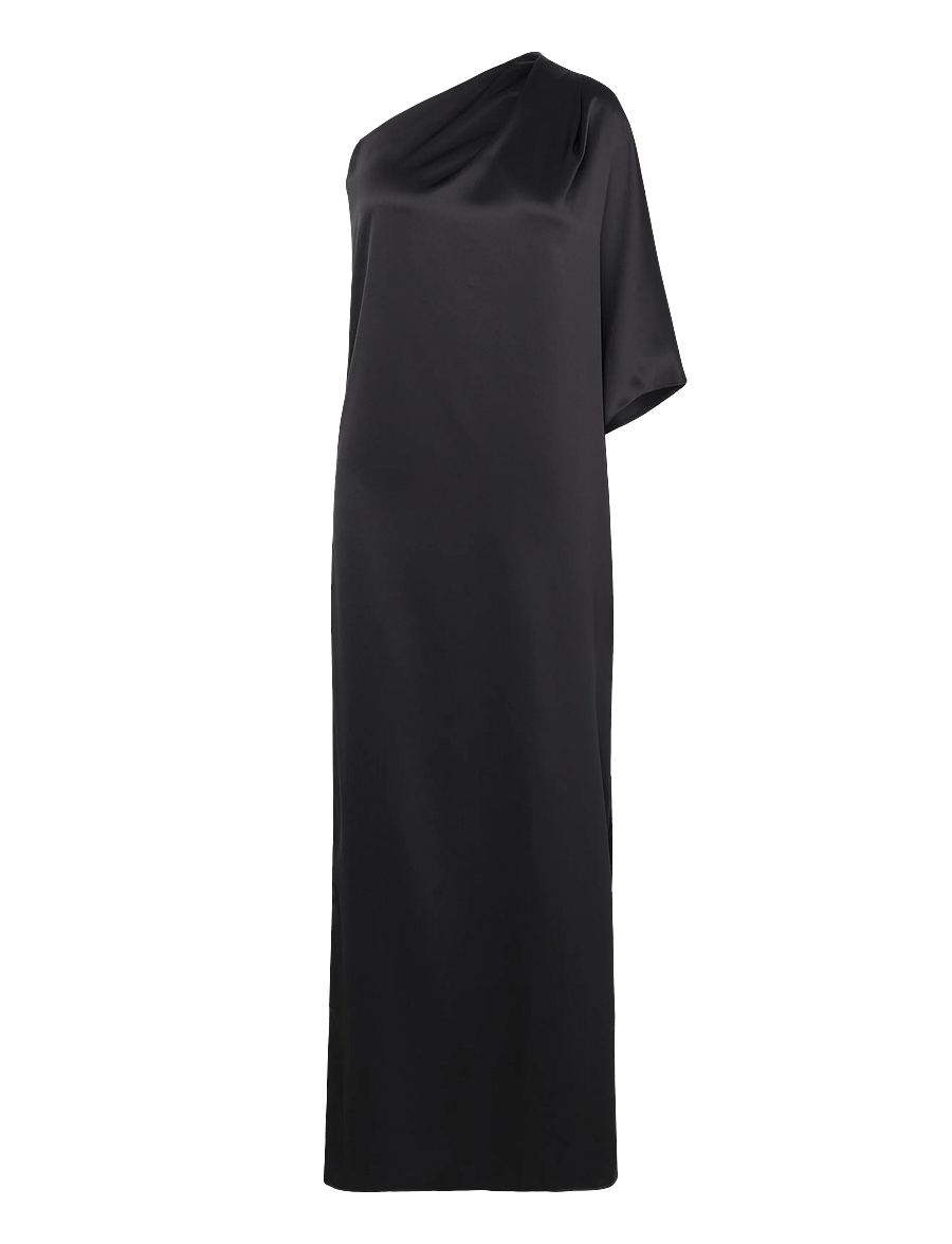 Ahlvar Gallery - Ella satin dress - aftonklänningar - blue grey - 1