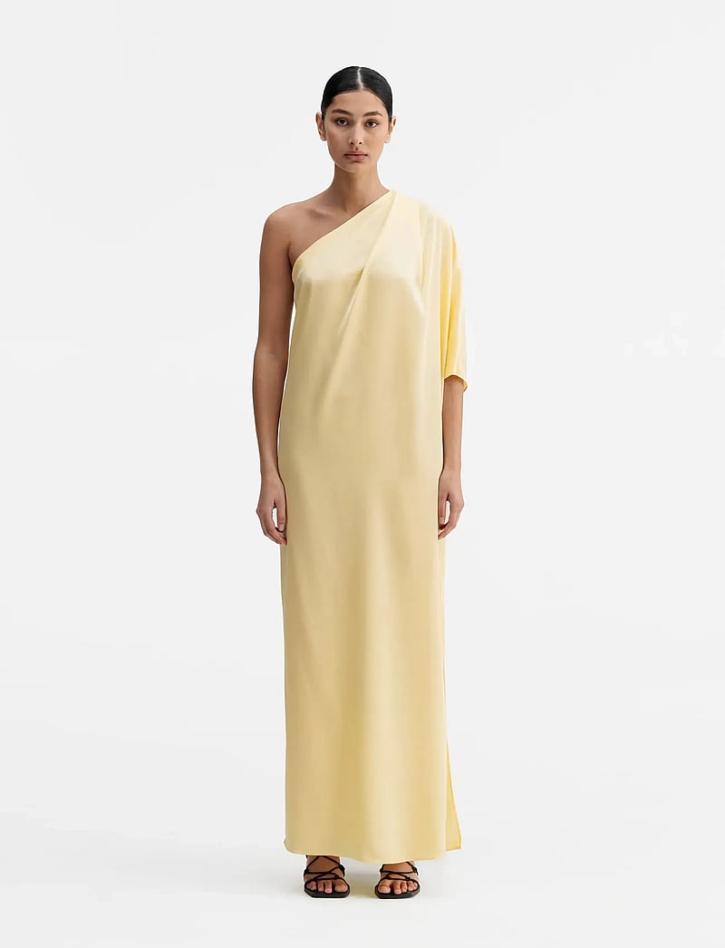 Ahlvar Gallery - Ella satin dress - abendkleider - light yellow - 0