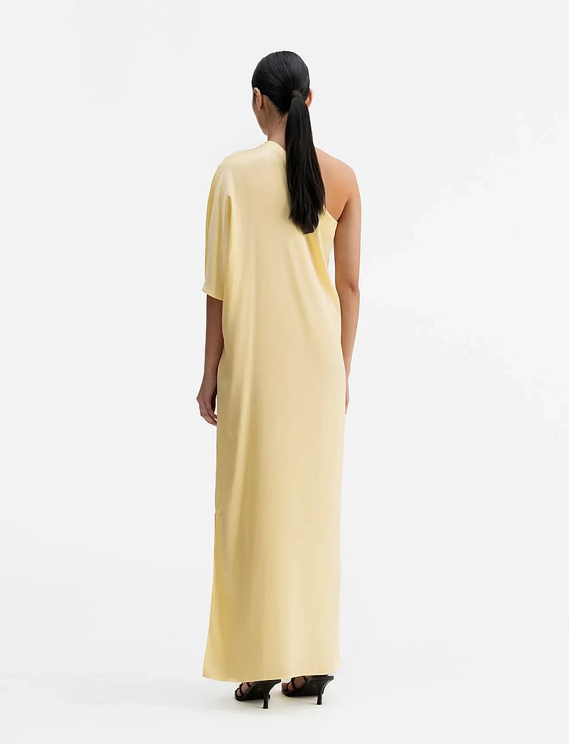 Ahlvar Gallery - Ella satin dress - abendkleider - light yellow - 5