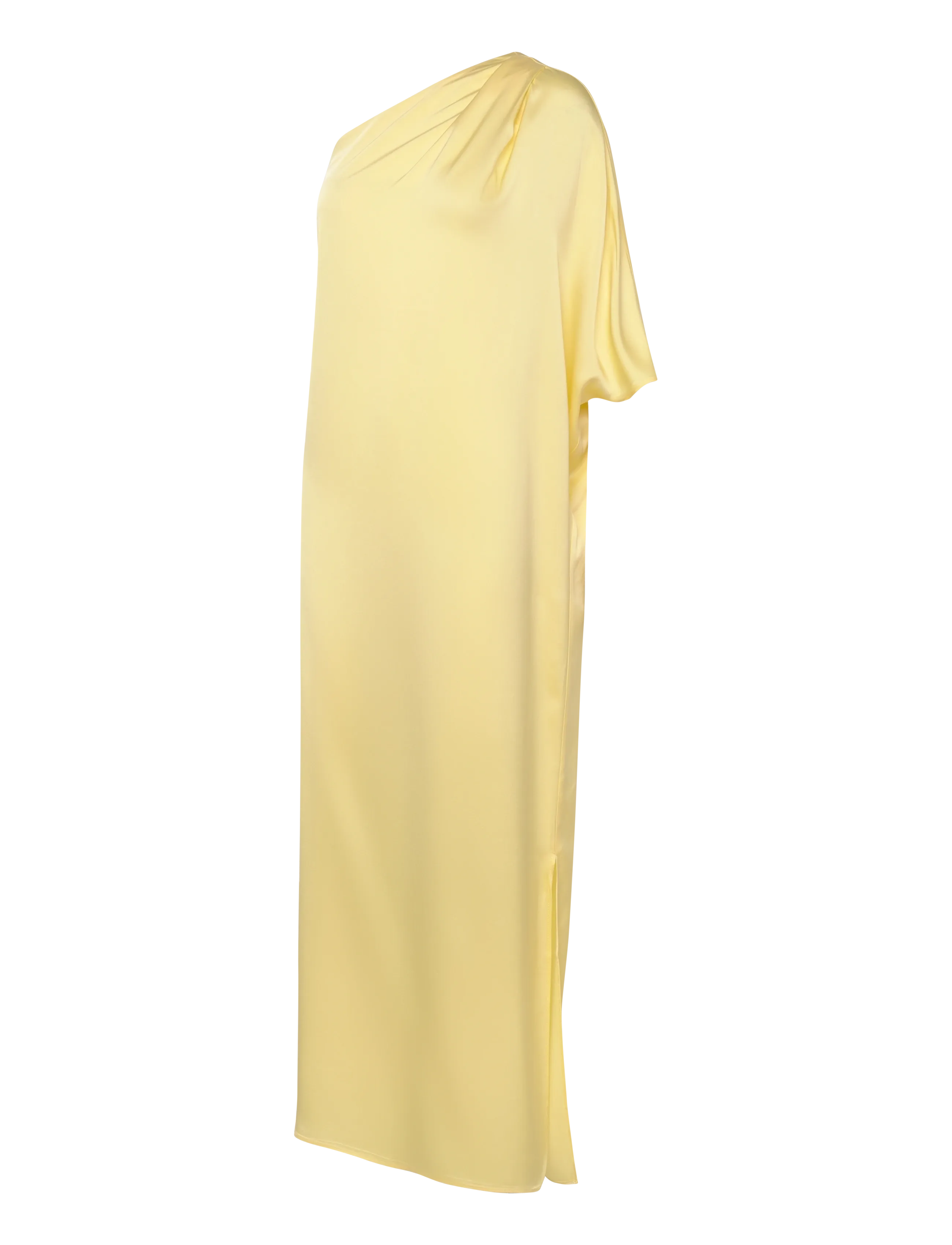 Ahlvar Gallery - Ella satin dress - abendkleider - light yellow - 3
