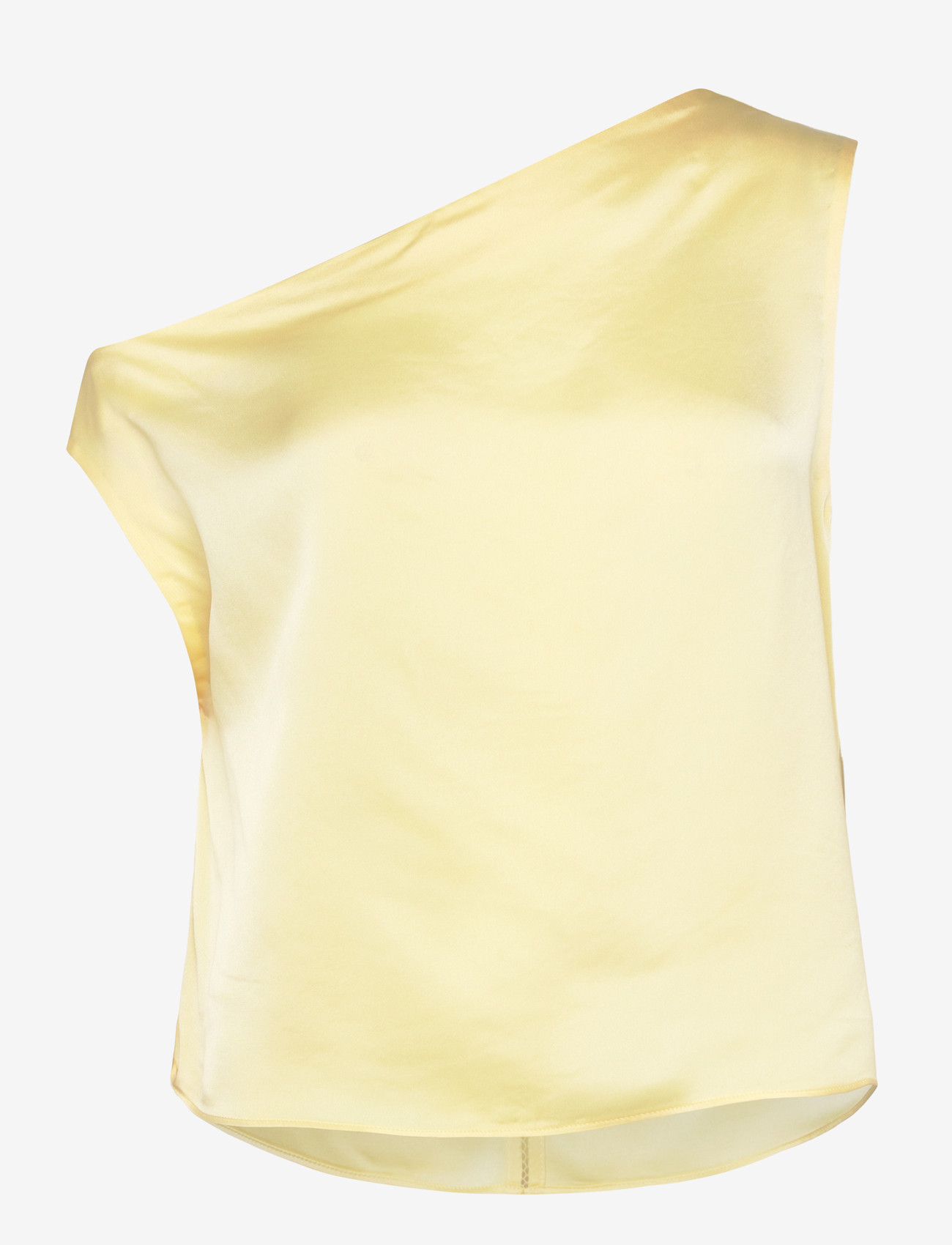 Ahlvar Gallery - Lacy satin tank - varrukateta pluusid - light yellow - 1